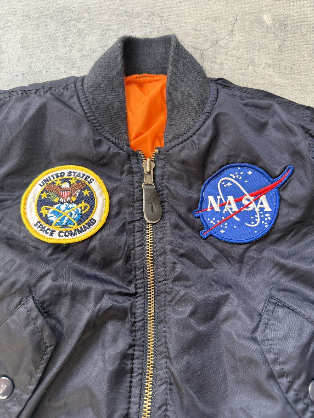 Alpha Industries Vintage Alpha Industries Bomber Jacket MA-1 children size Size US XXS / EU 40 - 3 Thumbnail