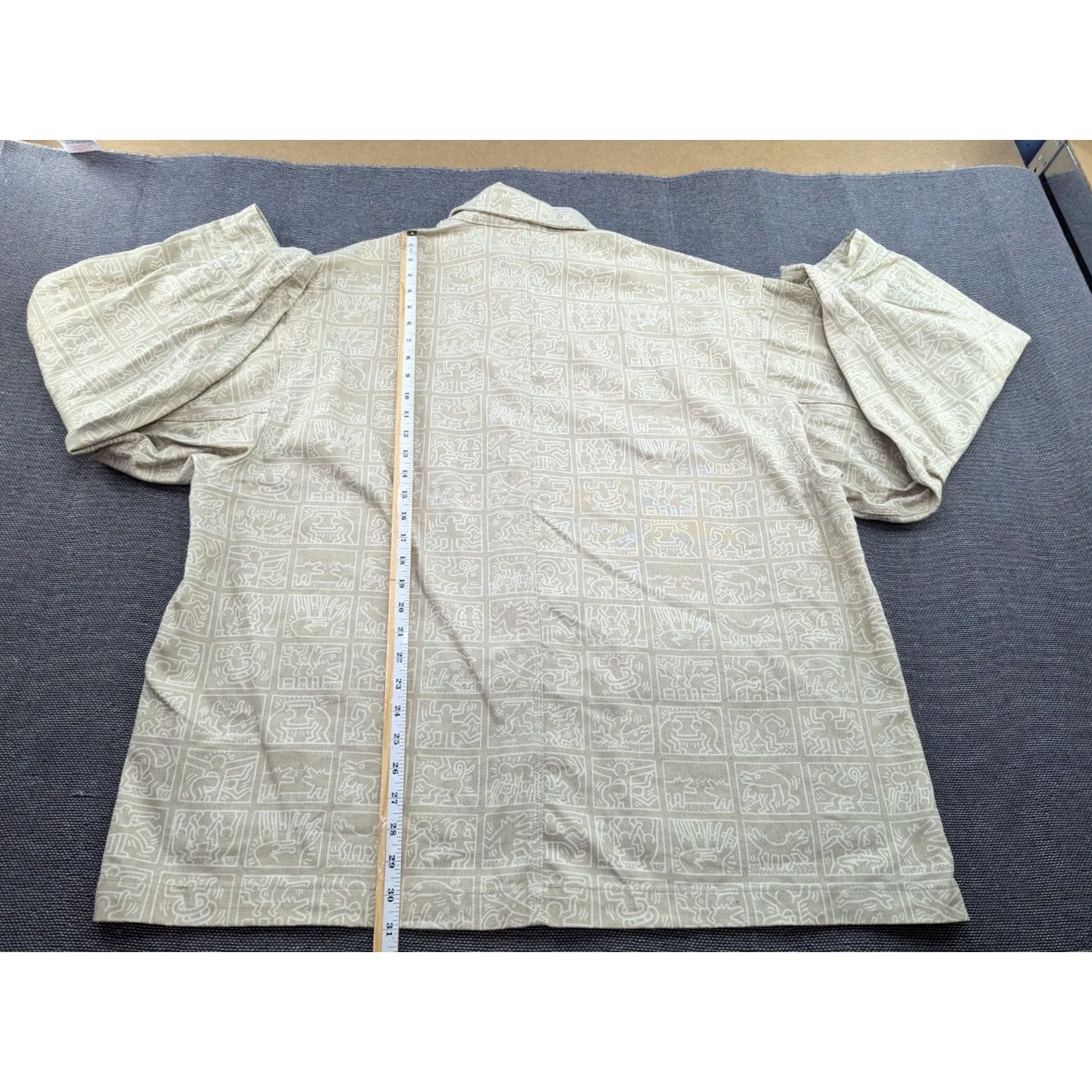 H&M H&M Keith Haring Twill Shacket Jacket Mens XL Beige Size US XL / EU 56 / 4 - 6 Thumbnail