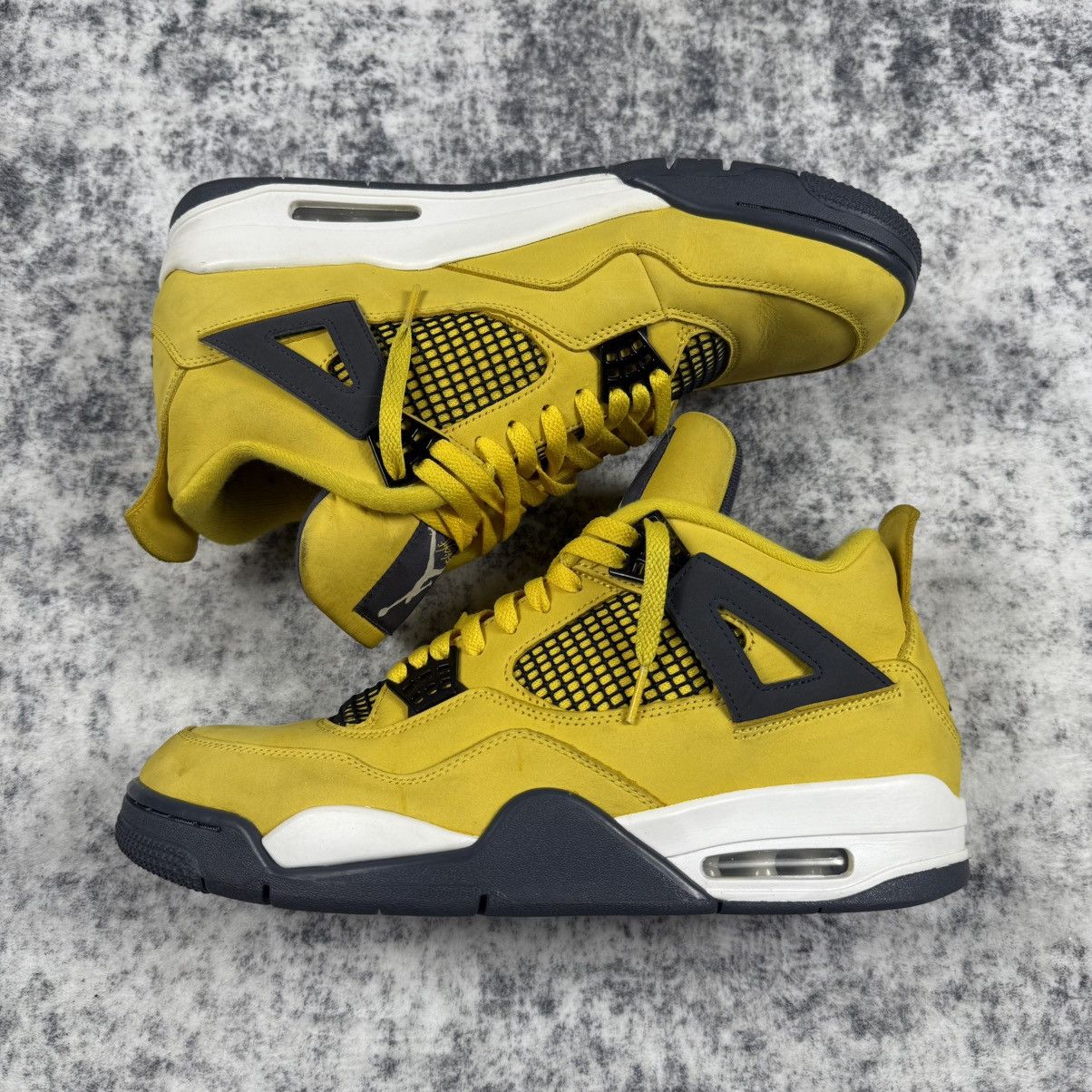 Jordan Brand Jordan 4 Lightning 2021 ‘Yellow’ Shoes Size US 12 / EU 45 - 2 Thumbnail