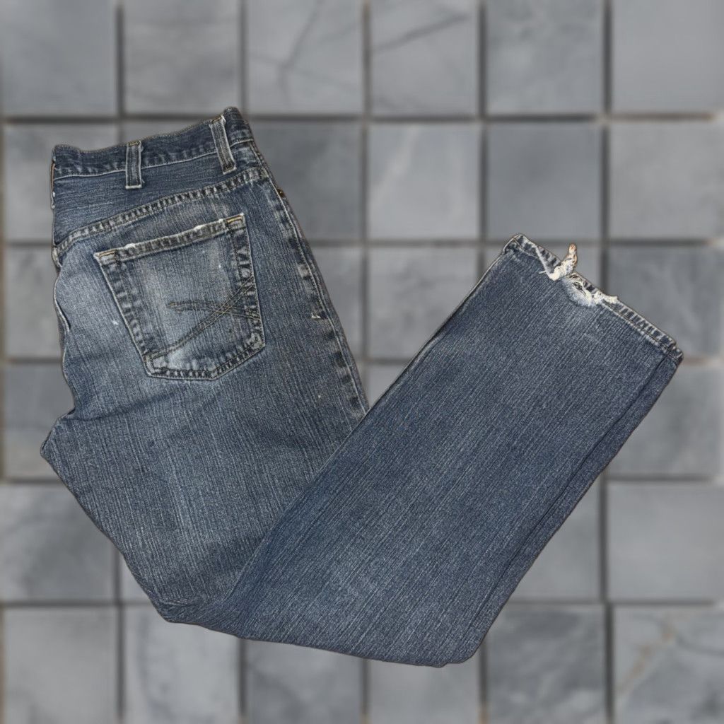 CO Roebuck & Co Jeans Slim Straight Denim 36x33 Men Blue Slim Fit Straight Leg Regular Size 36 33 Inseam Size US 36 / EU 52 - 1 Thumbnail