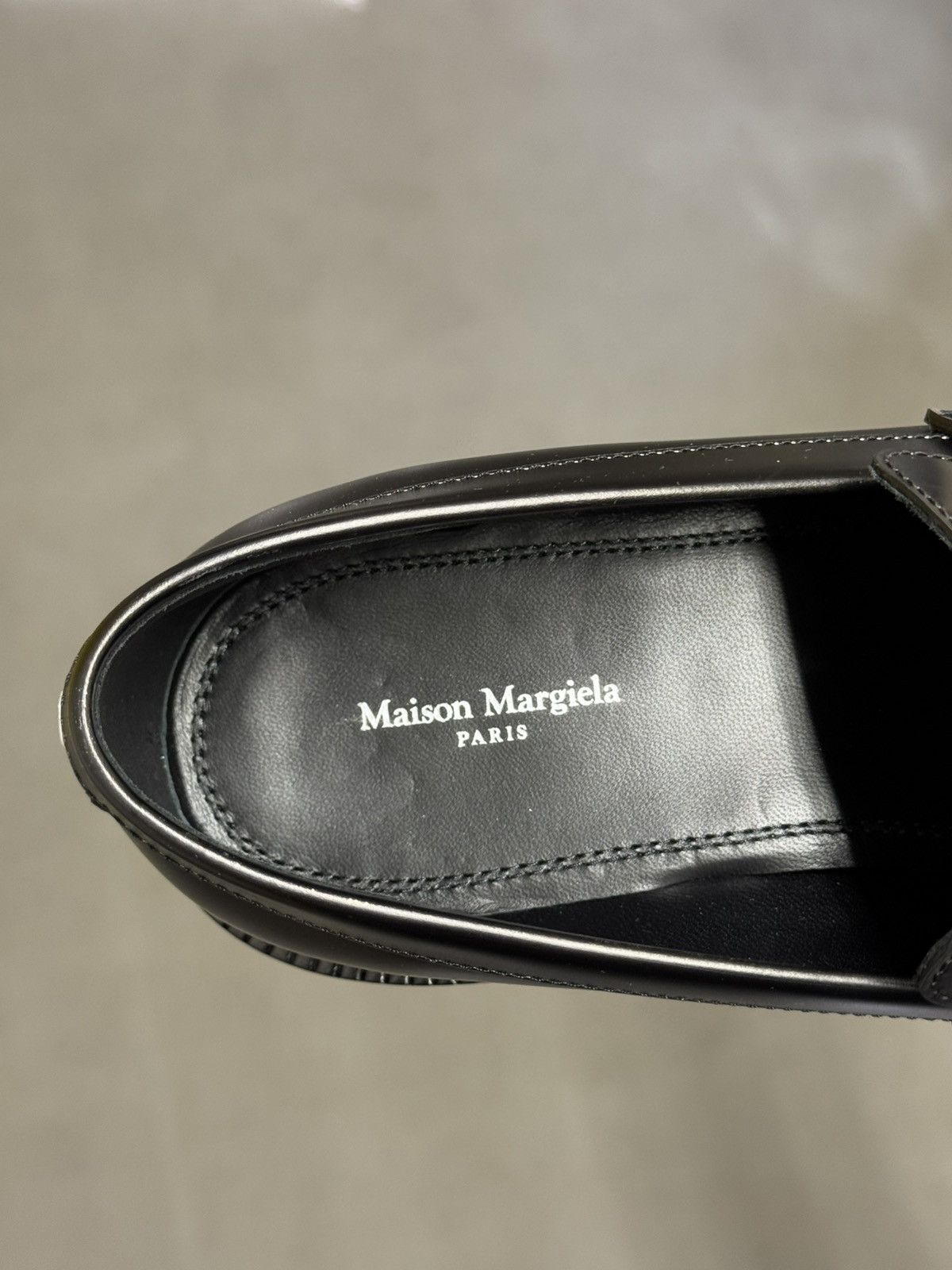Maison Margiela Maison Margiela Tabi Platform Loafers - Black / Gold 39 Size US 9 / IT 39 - 6 Thumbnail