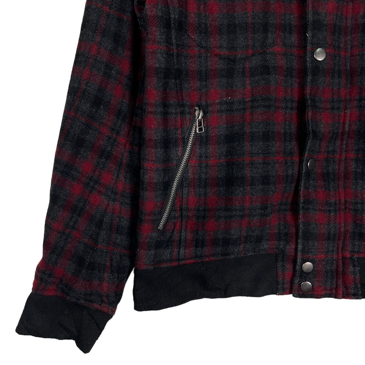 Japanese Brand 🔥 SEMANTIC DESIGN WOOL PLAID ZIPPER JACKET Size US M / EU 48-50 / 2 - 4 Thumbnail