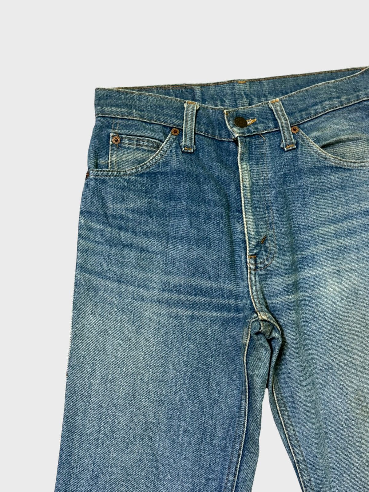 Levi's × Vintage Vintage Flared Levi's 516-0217 Blue Orange Tab Boot Cut Size US 26 / EU 42 - 4 Thumbnail