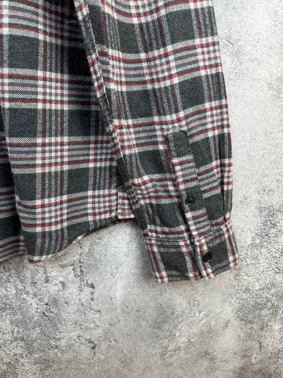 Allsaints AllSaints Gaines Brushed Flannel Shirt Check Ramskull Grunge Size US L / EU 52-54 / 3 - 9 Thumbnail