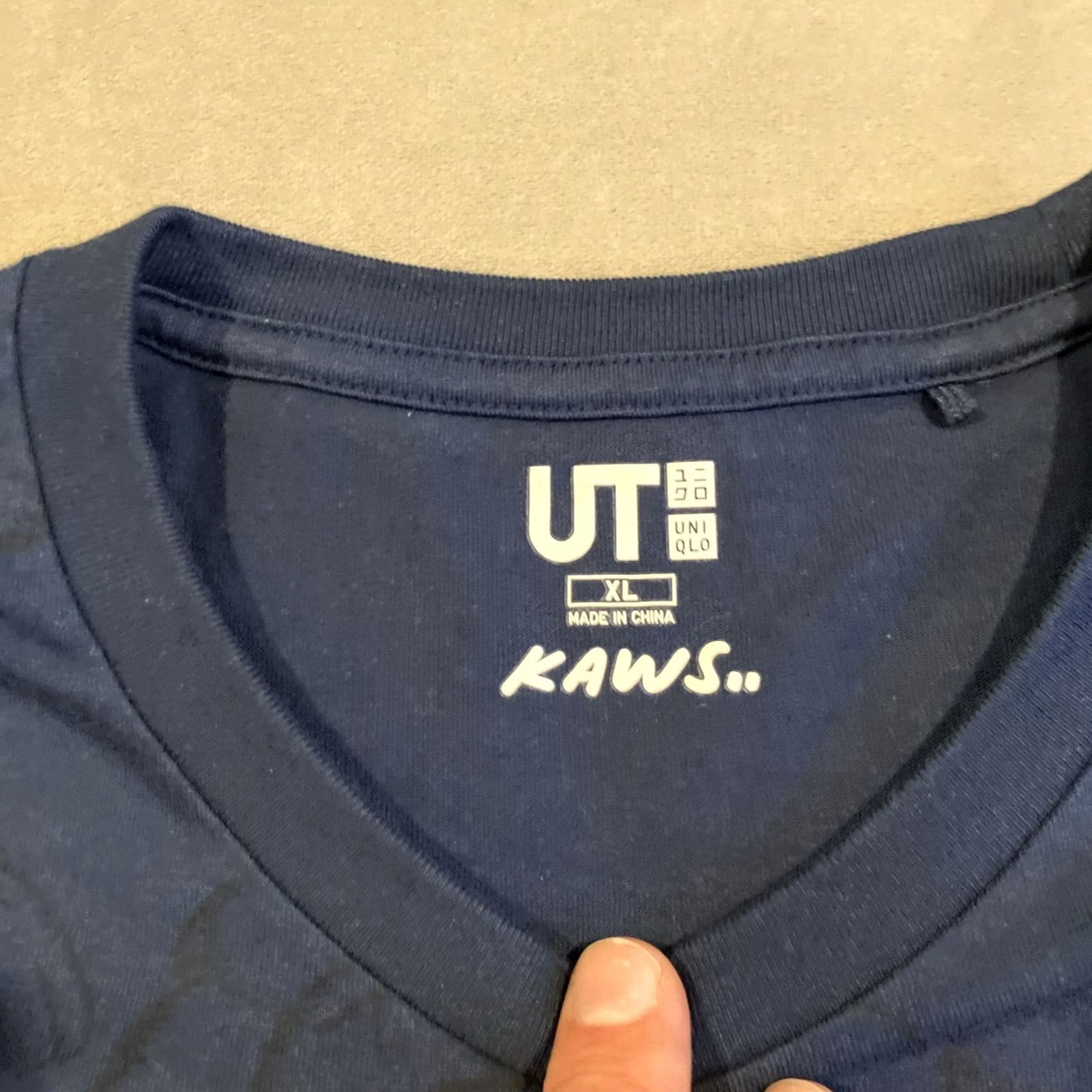 Kaws Uniqlo x KAWS ALL OVER PRINT T Shirt Men's Size XL Blue & Black RARE WOW Size US XL / EU 56 / 4 - 3 Thumbnail