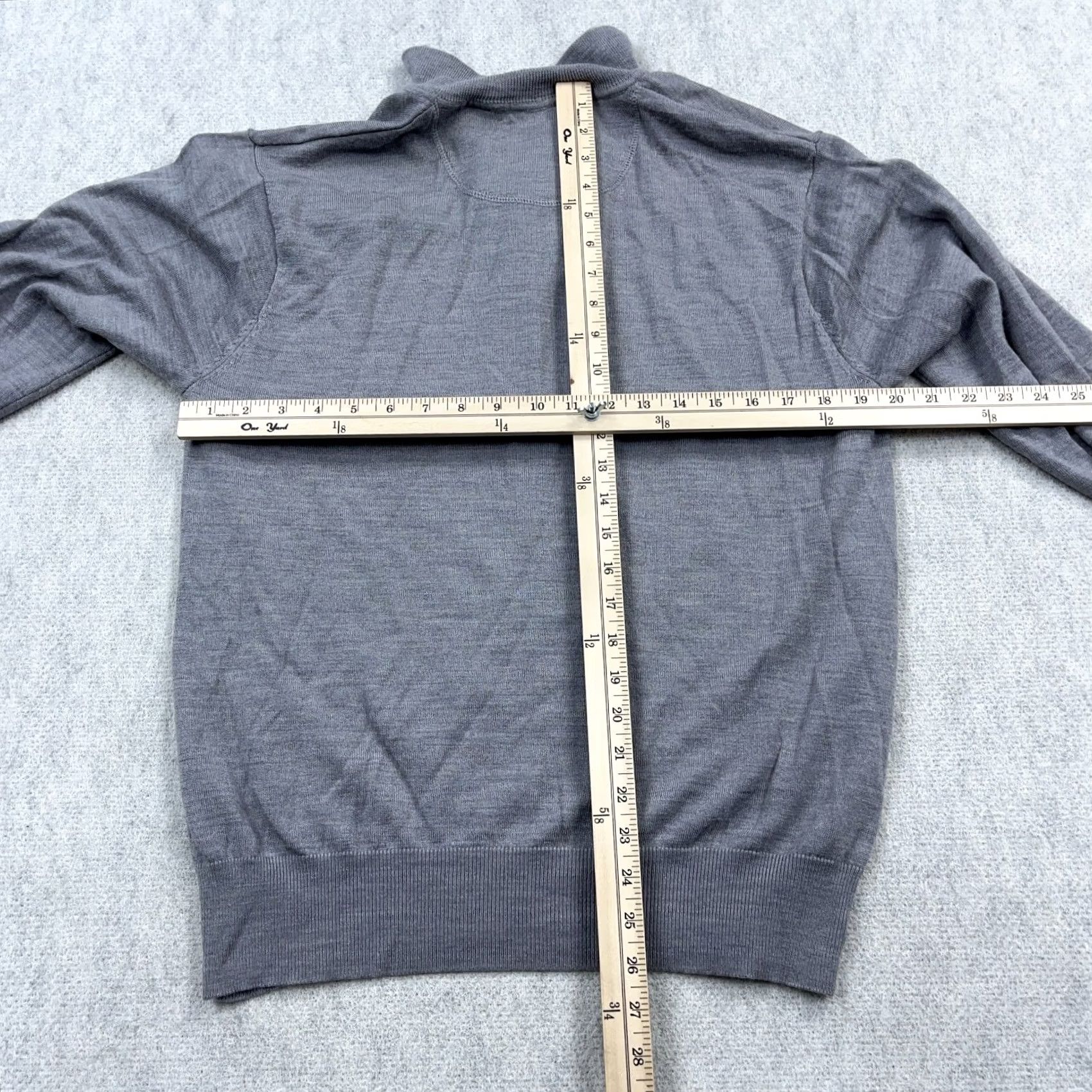 Orvis Orvis Sweater Pullover Merino Wool 1/4 Zip Quilted Lightweight Mock Neck Mens M Gray Full Zip? Size US M / EU 48-50 / 2 - 5 Thumbnail