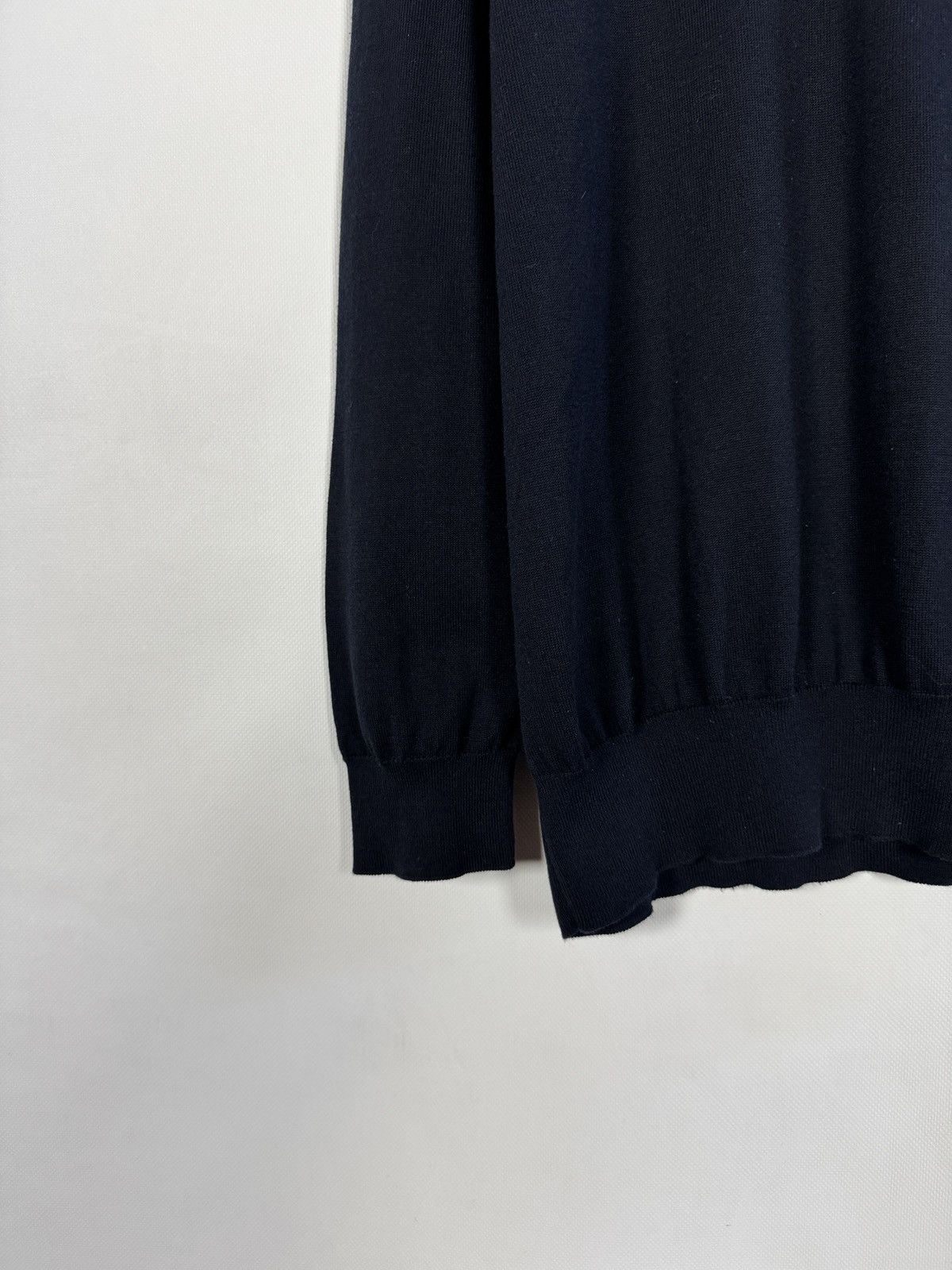 Hugo Boss BOSS Hugo Boss 1/4 Zip Sweater Finest Italian Yarn Size XXL Size US XXL / EU 58 / 5 - 4 Thumbnail