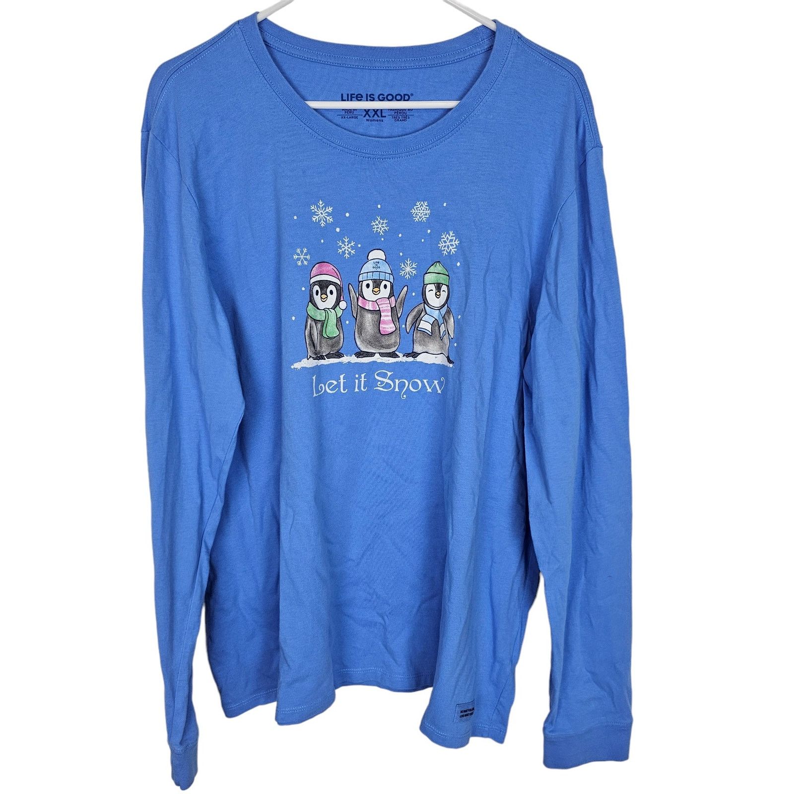 Life is Good Life Is Good Womens Crusher Tee Size XXL Let It Snow Penguin Size XXL / US 16-18 / IT 52-54 - 1 Thumbnail