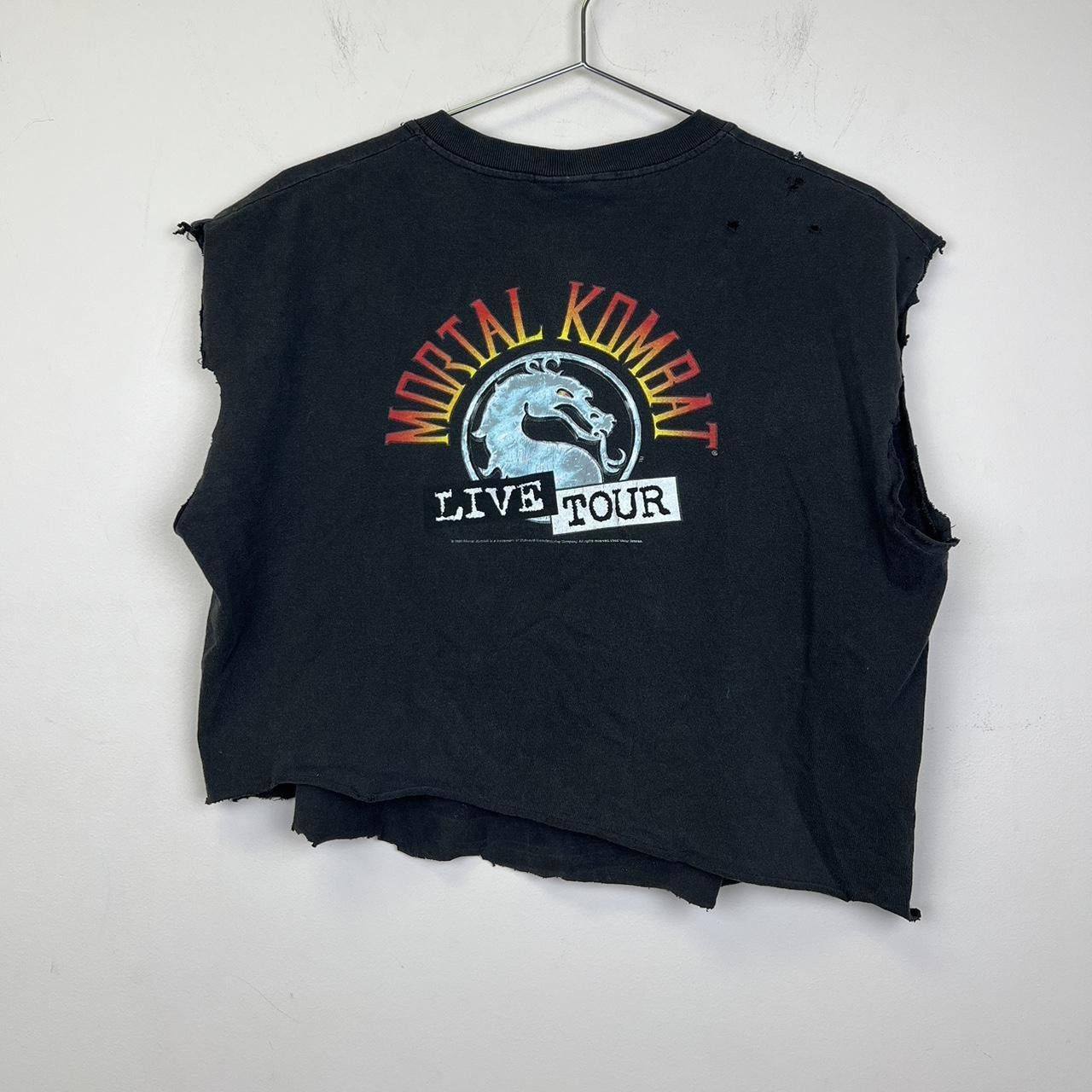 Vintage 1992 Vintage Mortal Kombat Live Tour Graphic Crop Top Size US L / EU 52-54 / 3 - 3 Thumbnail