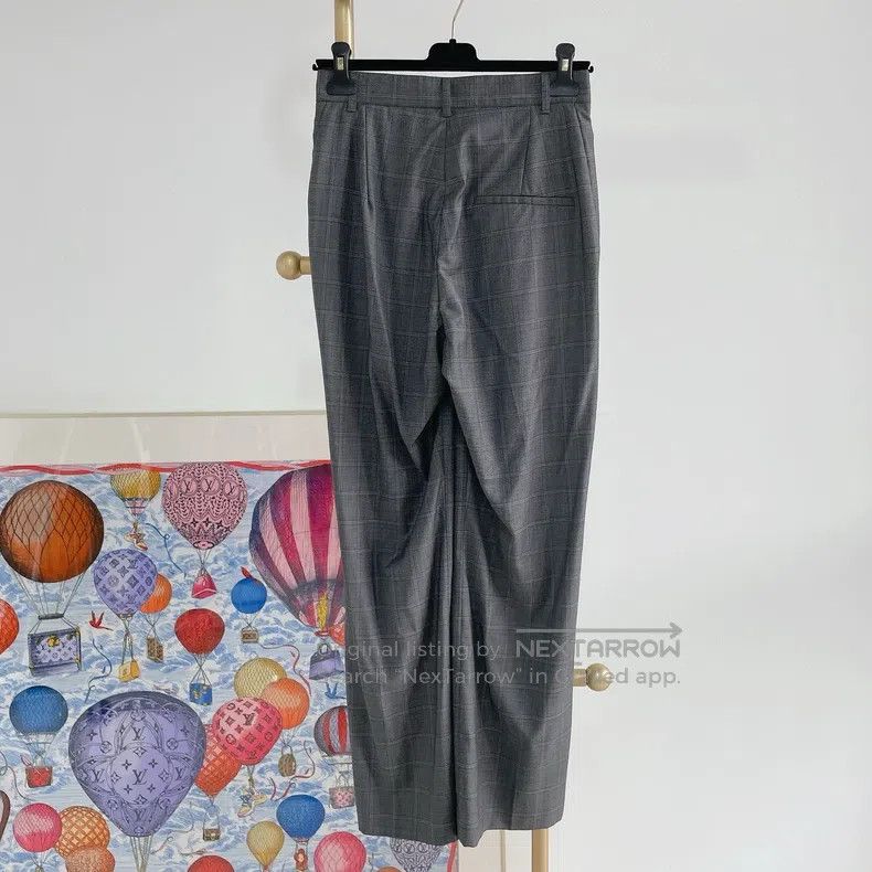 Balenciaga Balenciaga Gray Plaid Pants, Size 36 Size US 36 / EU 52 - 2 Thumbnail