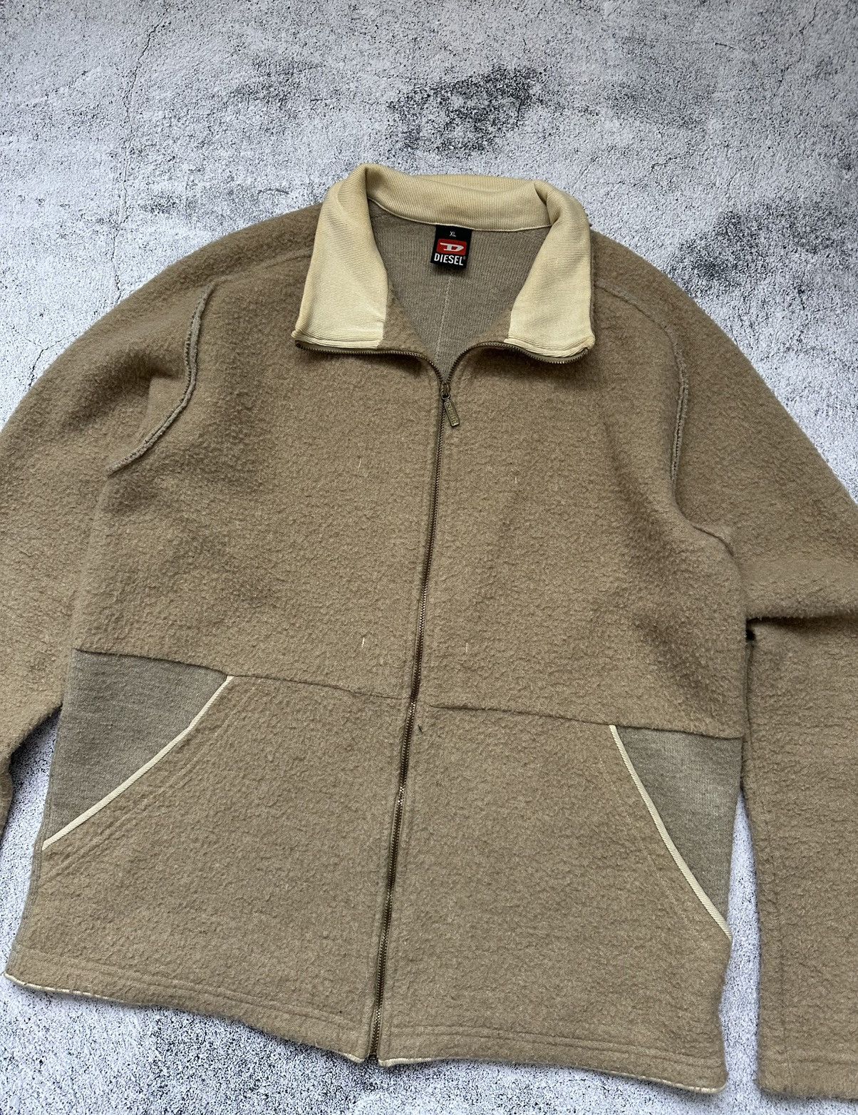 Diesel Vintage Diesel Wool Zip Sweatshirt Y2K Size US XL / EU 56 / 4 - 4 Thumbnail