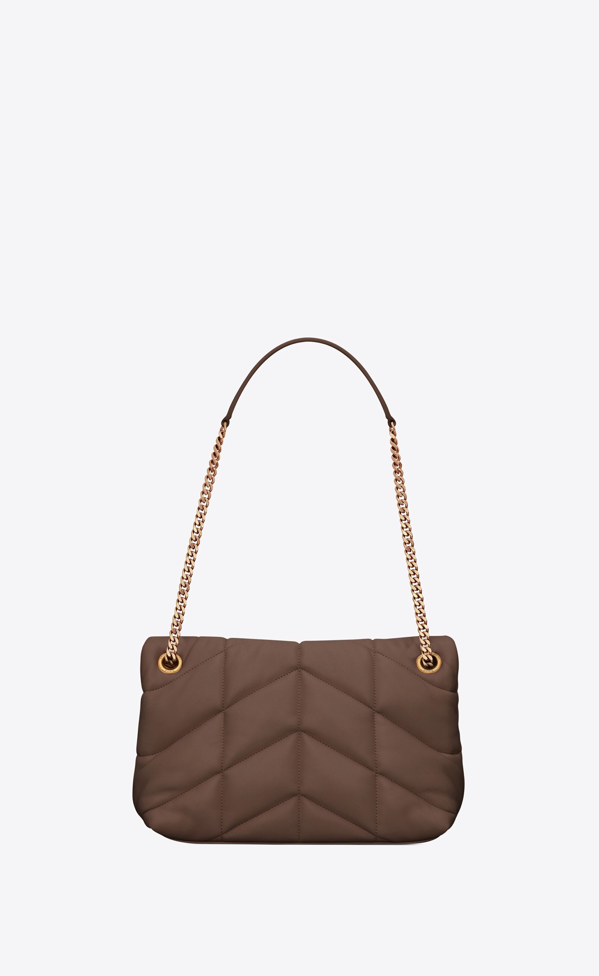 Saint Laurent Paris o1b1hav110225 Size: OS / Puffer Small Chain Bag Dark Ganache Size ONE SIZE - 2 Thumbnail