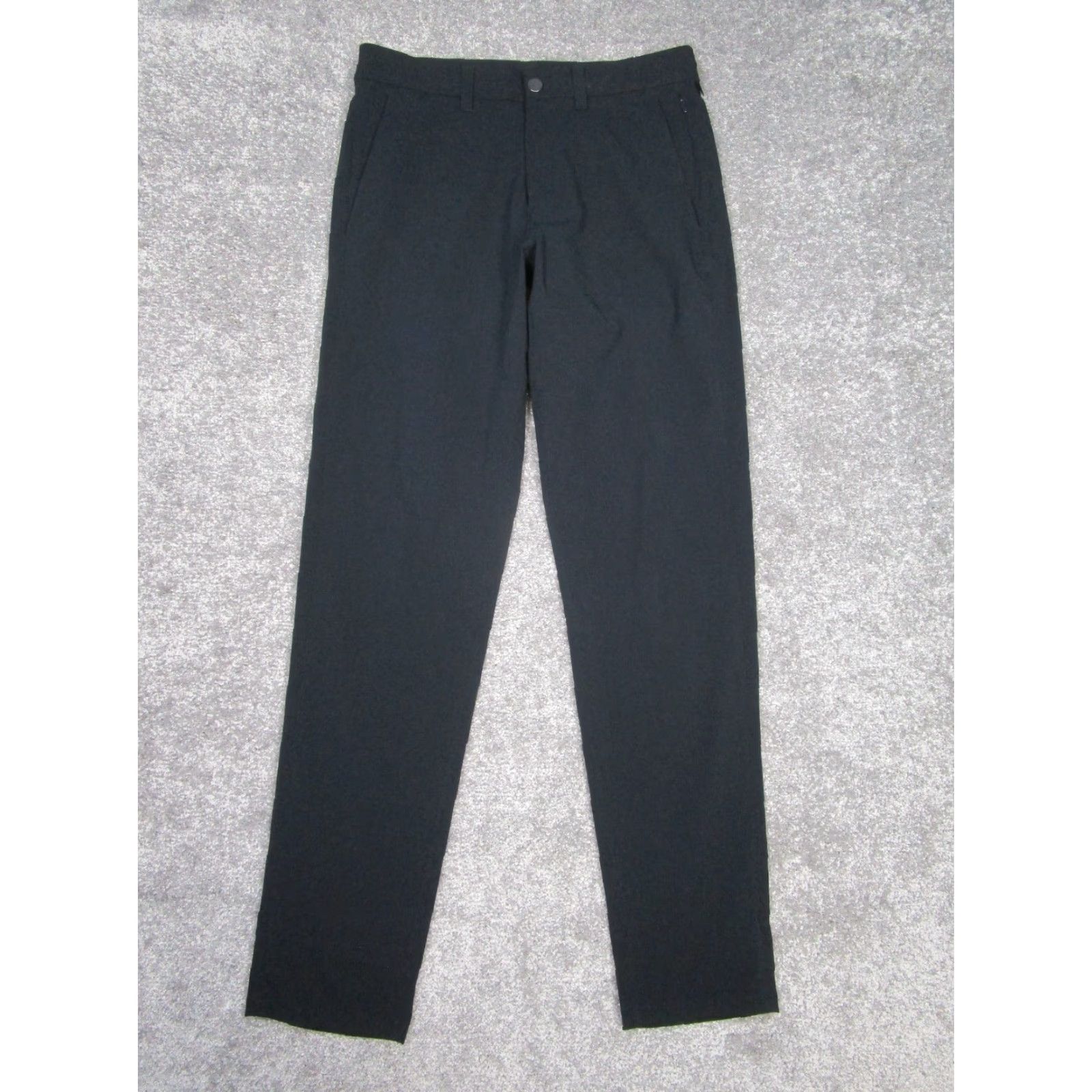 Lululemon Lululemon Mens Pants Slim Commission 30 Black Inseam 31 City Preppy Sports Chino Flat Front Knit Size US 30 / EU 46 - 2 Thumbnail