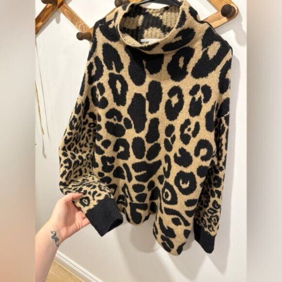 Stella McCartney Stella McCartney Leopard Print Leo Instarsia Sweater Size L / US 10 / IT 46 - 5 Thumbnail