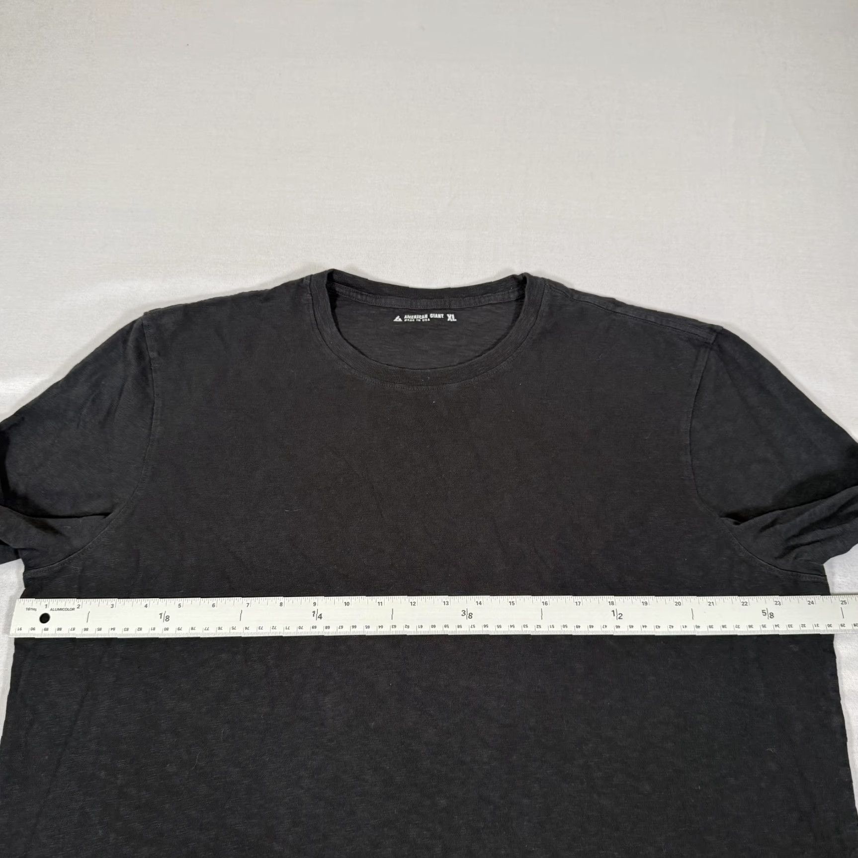 Vintage American Giant Shirt Mens XL Black Long Sleeve Crewneck 100% Cotton T-Shirt Workwear Size US XL / EU 56 / 4 - 3 Thumbnail