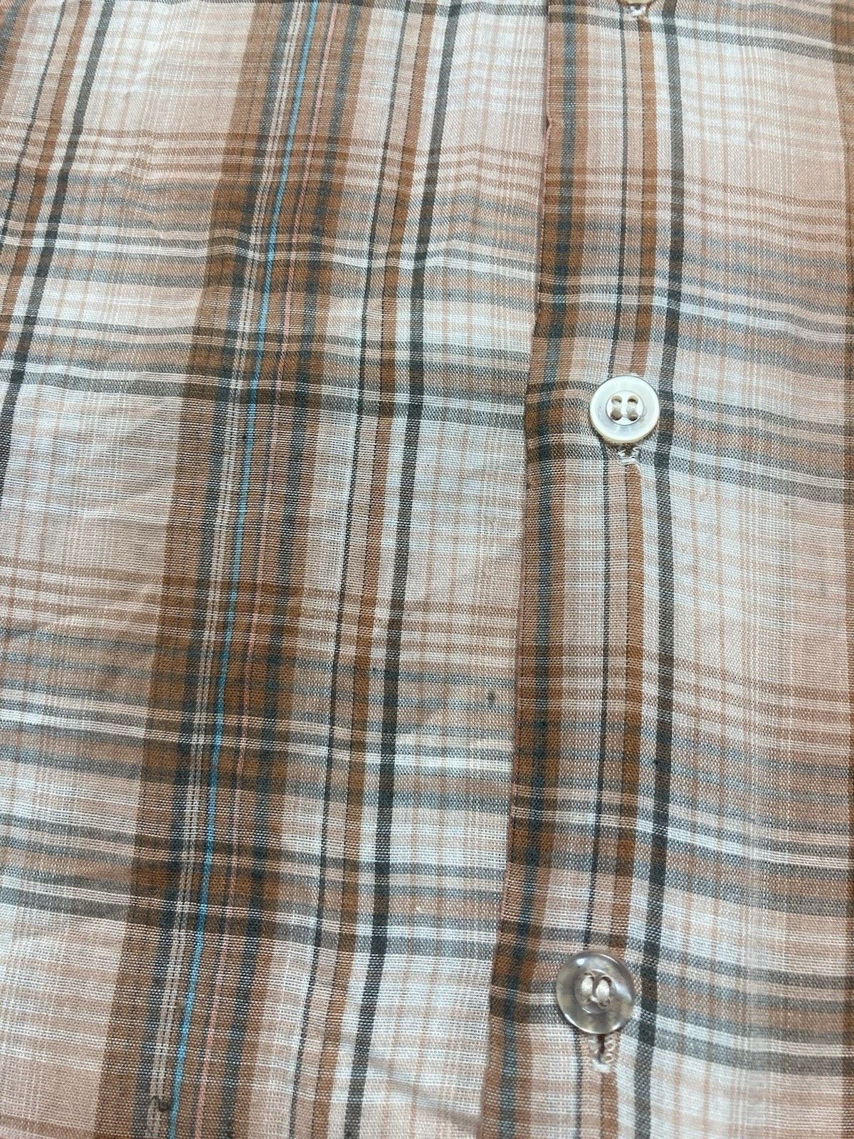 Vintage 70s button shirt plaid poly cotton lightweight JCPenney XL Size US XL / EU 56 / 4 - 2 Thumbnail