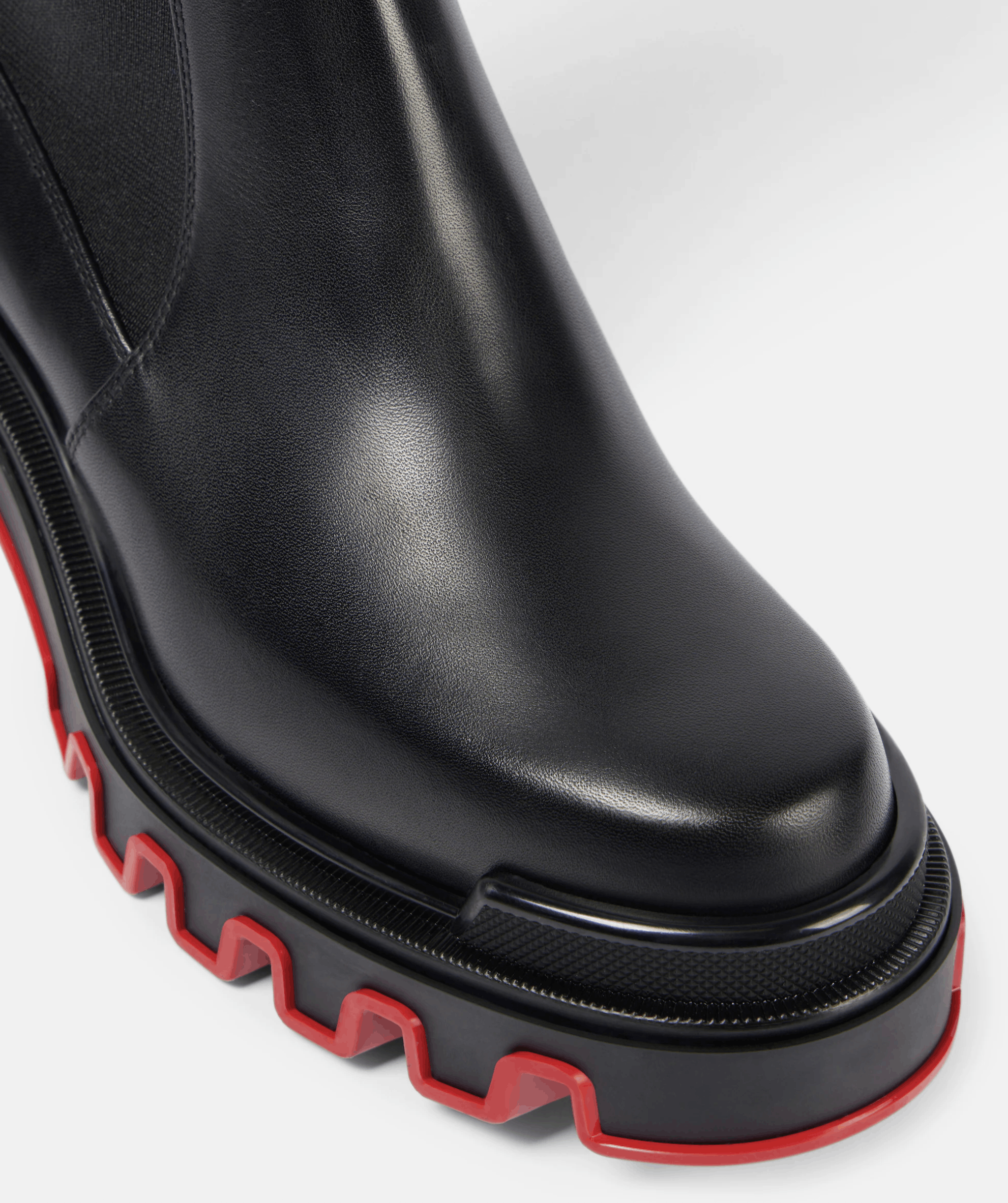 Christian Louboutin Marchacroche Dune Botta Black Leather Knee High Boot 40 Size US 10 / IT 40 - 10 Thumbnail