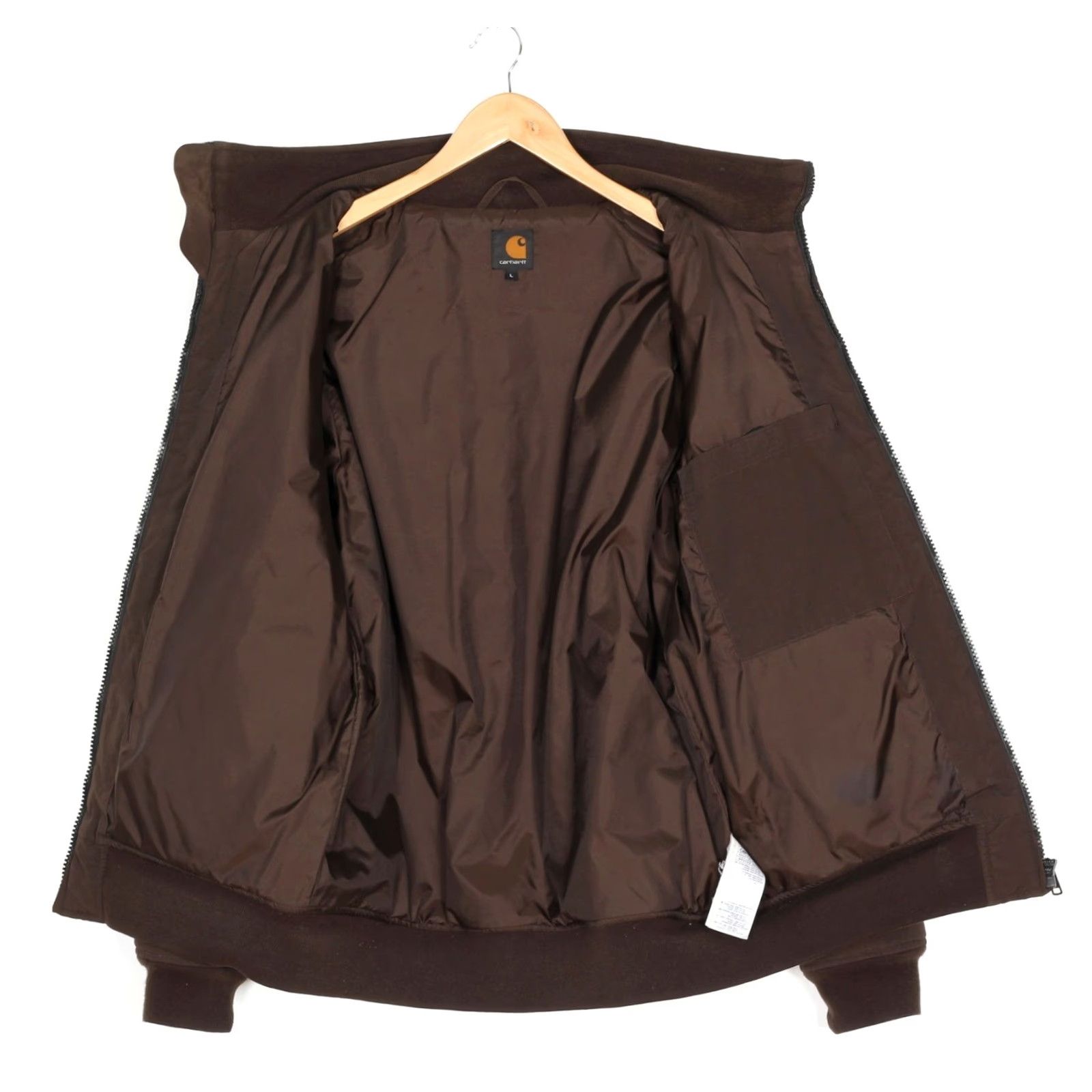 Carhartt Carhartt Brooks Jacket Mens Bomber L Padded Brown Canvas Zip Mid-Length Jacket Size US L / EU 52-54 / 3 - 4 Thumbnail