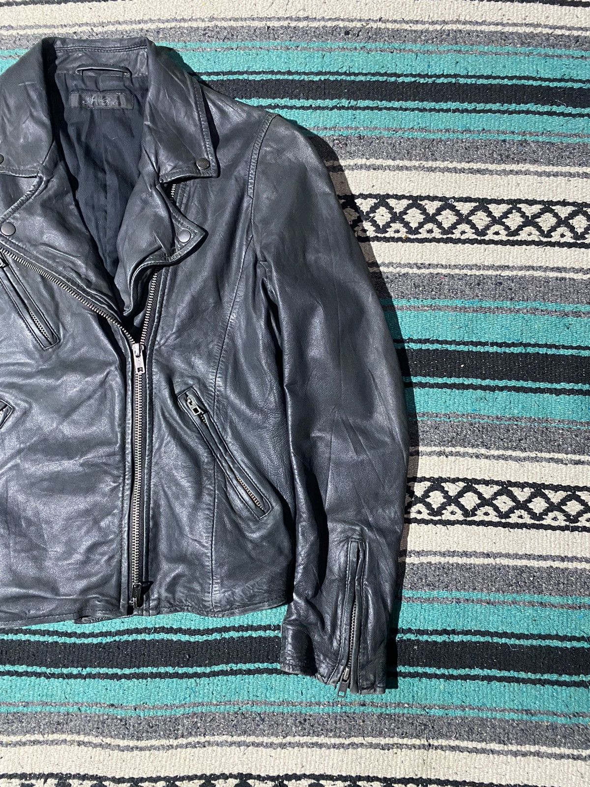If Six Was Nine 2000s AmericanRags - Ramones Biker Jacket Size US S / EU 44-46 / 1 - 6 Thumbnail