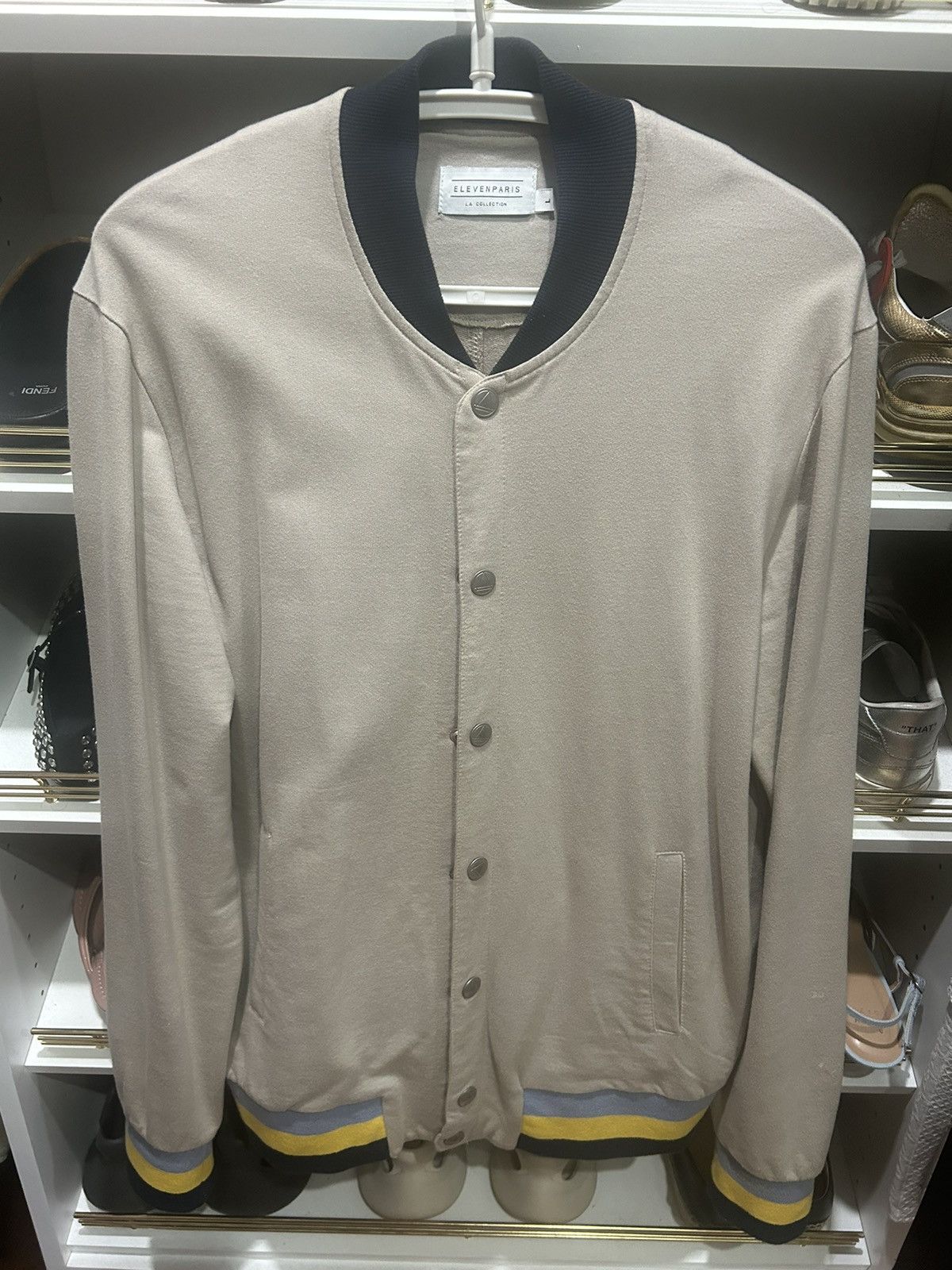 Eleven Paris button up sweatshirt