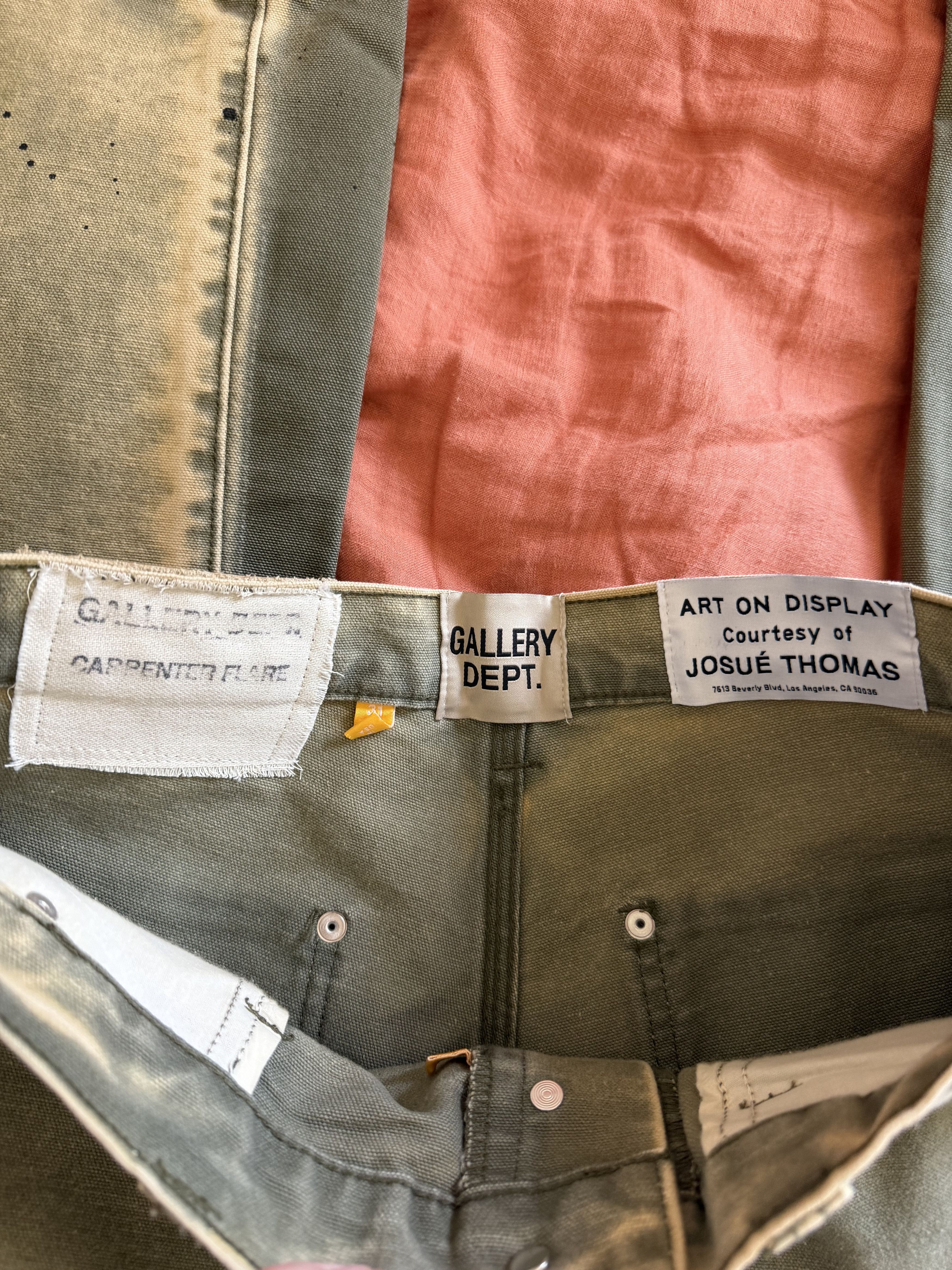 Gallery Dept. Gallery Dept. LA Flare Carpenter Pants in Moss Green Size US 31 - 10 Thumbnail