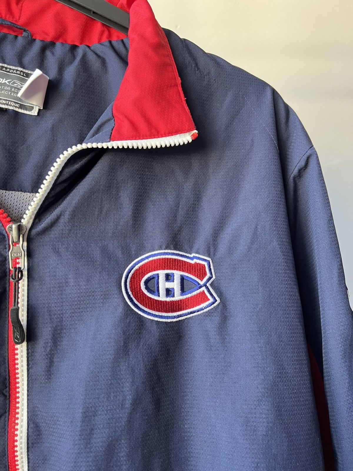 NHL VINTAGE MONTREAL CANADIENS VINTAGE REEBOK ZIP HOCKEY JACKET Size US L / EU 52-54 / 3 - 5 Thumbnail