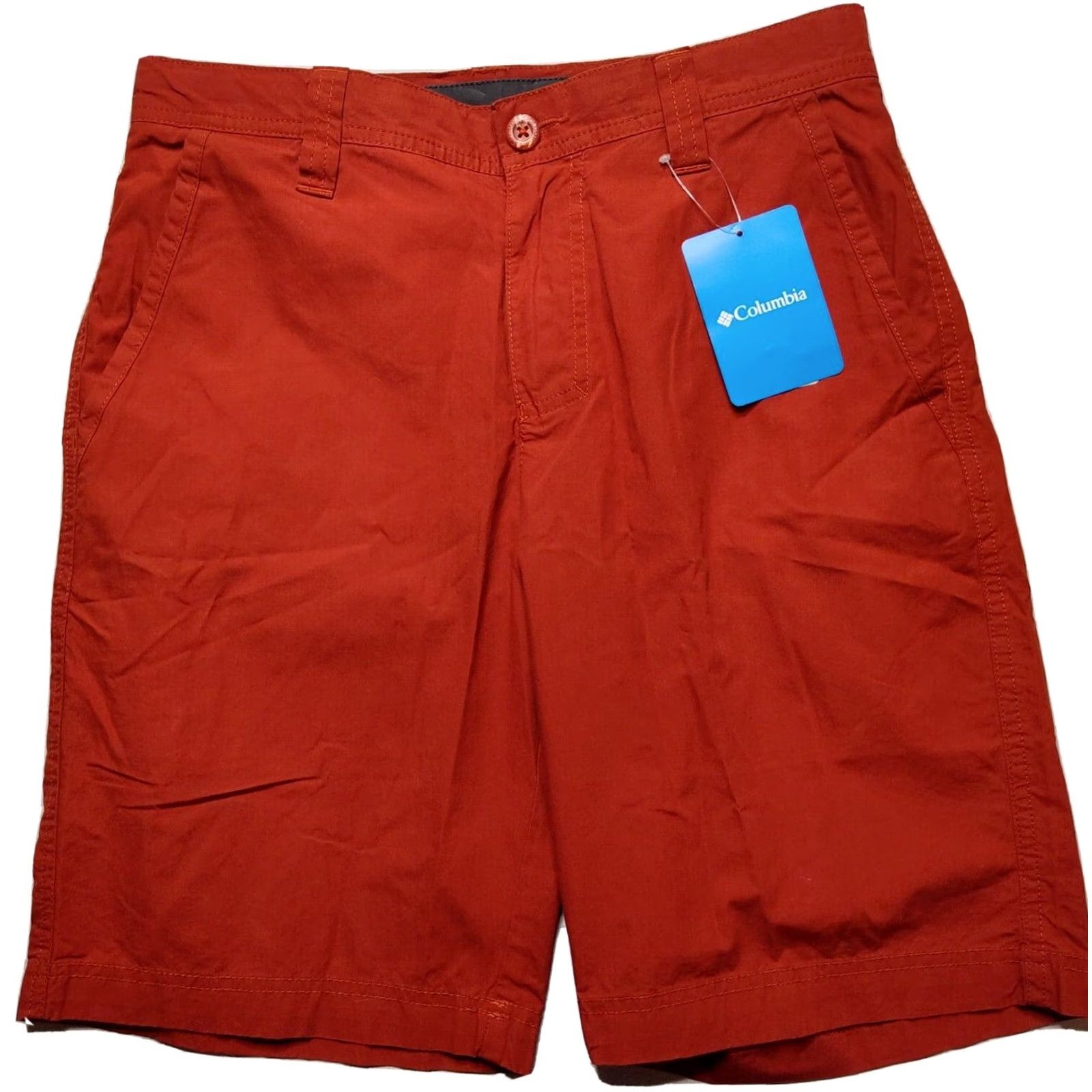 Vintage Columbia Men 30 Dark Sienna 100% Cotton 10" Washed Out Shorts NEW Similiar Brown Chino 30 Mens Size US 30 / EU 46 - 2 Thumbnail
