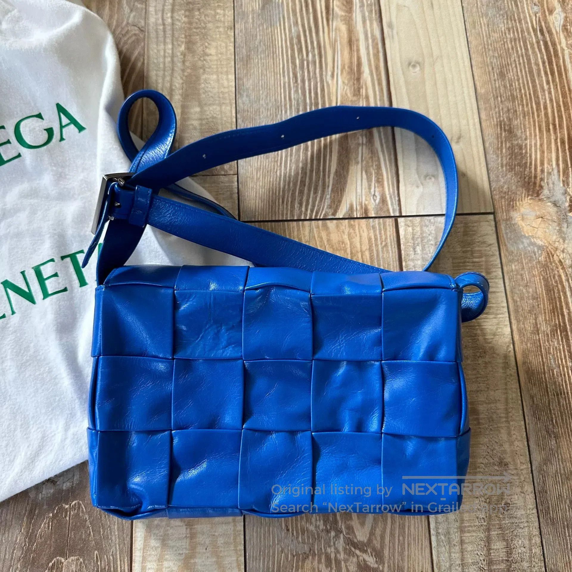 Bottega Veneta Bottega Veneta Blue Woven Crossbody Bag. Size ONE SIZE - 3 Thumbnail