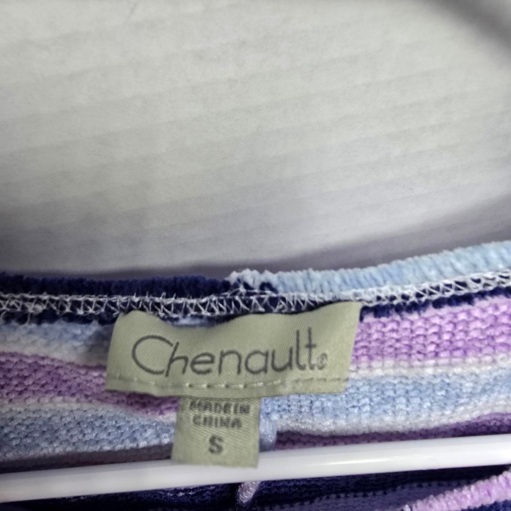 The Unbranded Brand Women's Chenault Striped Crew Neck Sweater S Purple Blue Size S / US 4 / IT 40 - 5 Thumbnail