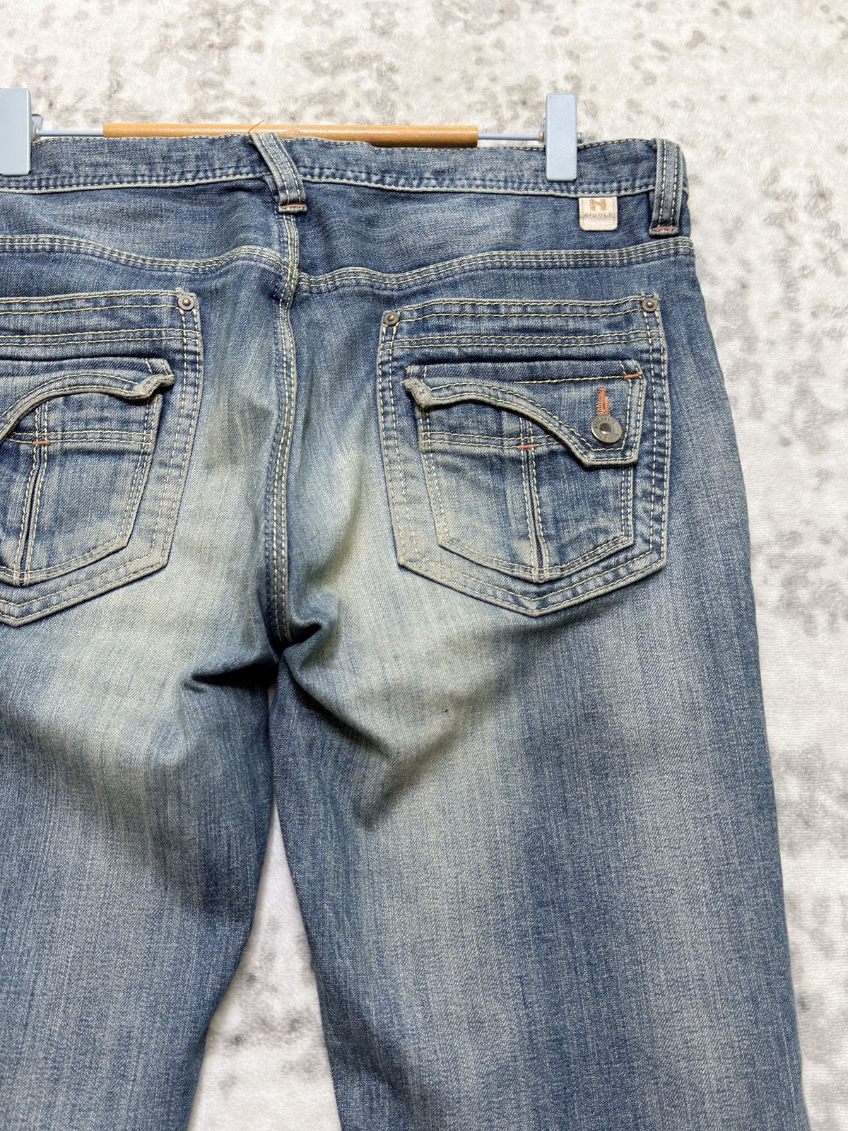 HIDEAWAYS Hideaways Nicole Mud Wash Zipper Straight Cut Jeans Size US 32 / EU 48 - 12 Thumbnail