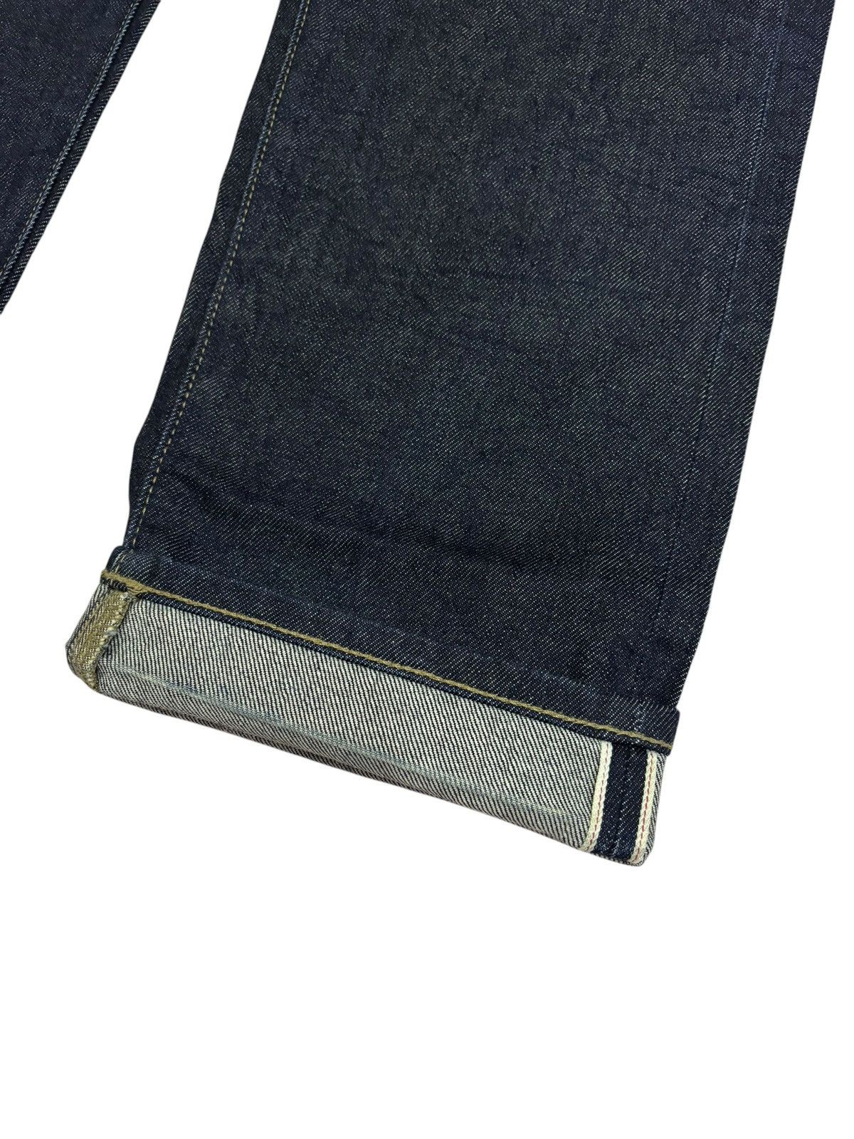Japanese Brand × Kaihara Denim × Vintage Vintage Kaihara Uniqlo Selvedge Blue Indigo Jeans Size US 33 - 5 Thumbnail