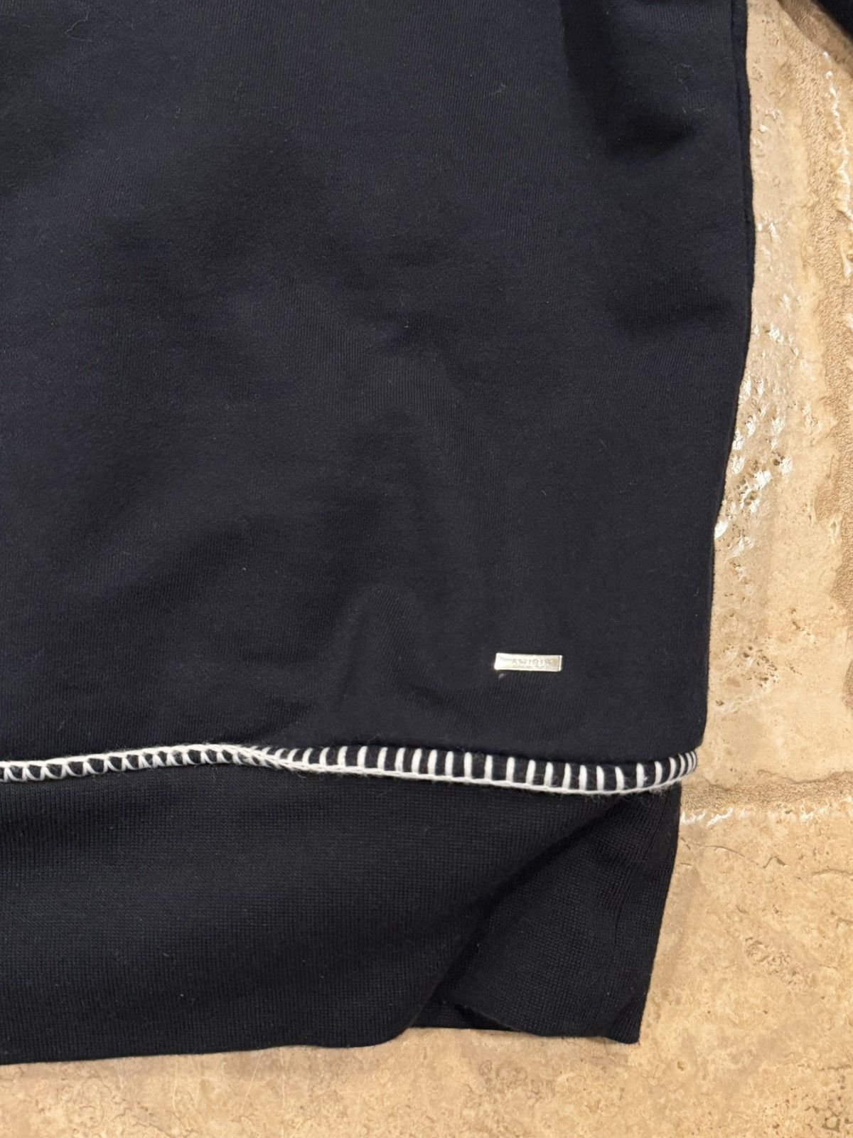 Amiri Amiri Chain Stitch Embroidered Logo Black Pullover Hoodie Size US XXL / EU 58 / 5 - 11 Thumbnail