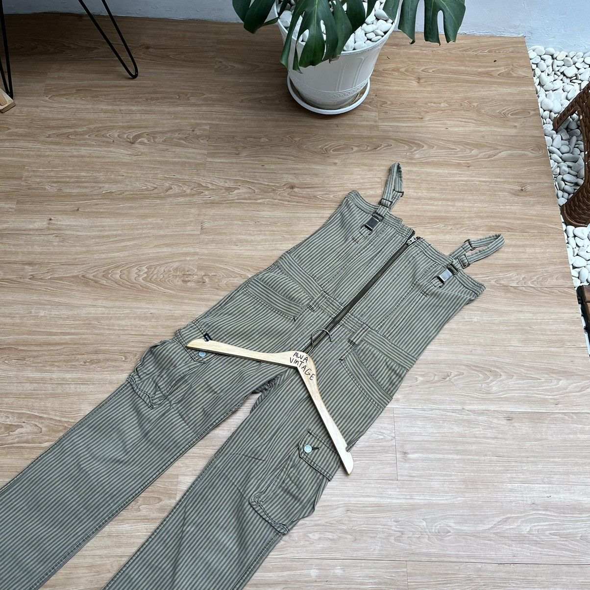 Hysteric Glamour × Japanese Brand Vintage Hysteric Glamour Jumpsuits overalls Hickory Stripe Size US 32 / EU 48 - 7 Thumbnail