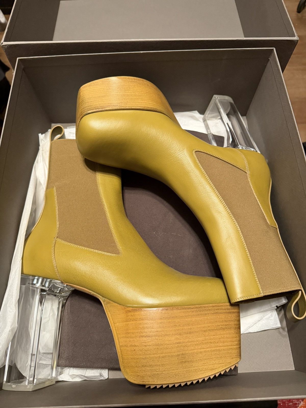 Rick Owens Rick Owens Yellow Kiss Heels Platform Brand New in Box Size US 10.5 / EU 43-44 - 1 Thumbnail