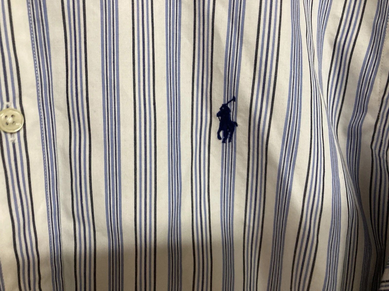 Ralph Lauren VTG Ralph Lauren Classic Fit Shirt Striped Blue 17 32/33 NWT Size US XL / EU 56 / 4 - 5 Thumbnail