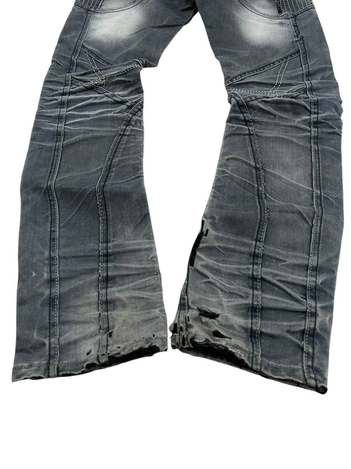 GOSTAR DE FUGA × Hysteric Glamour × Japanese Brand Pilibao Japan Made Biker Jean Multipocket Distressed Padded Size US 31 - 14 Thumbnail