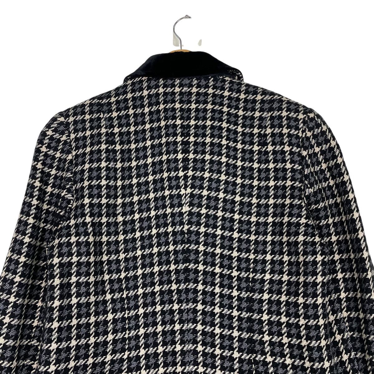 Burberry × Vintage 💥90s BURBERRYS CHECKED BLACK WHITE JACKET Size M / US 6-8 / IT 42-44 - 8 Thumbnail
