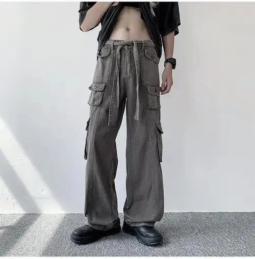 Jean Cargo Baggy Black Pants Size US 28 / EU 44 - 2 Thumbnail