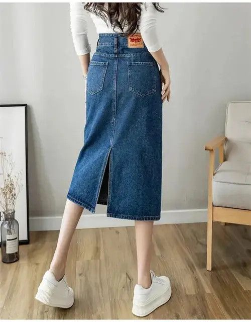 Japanese Brand women girls Denim skirt Size 28" / US 6 / IT 42 - 6 Thumbnail