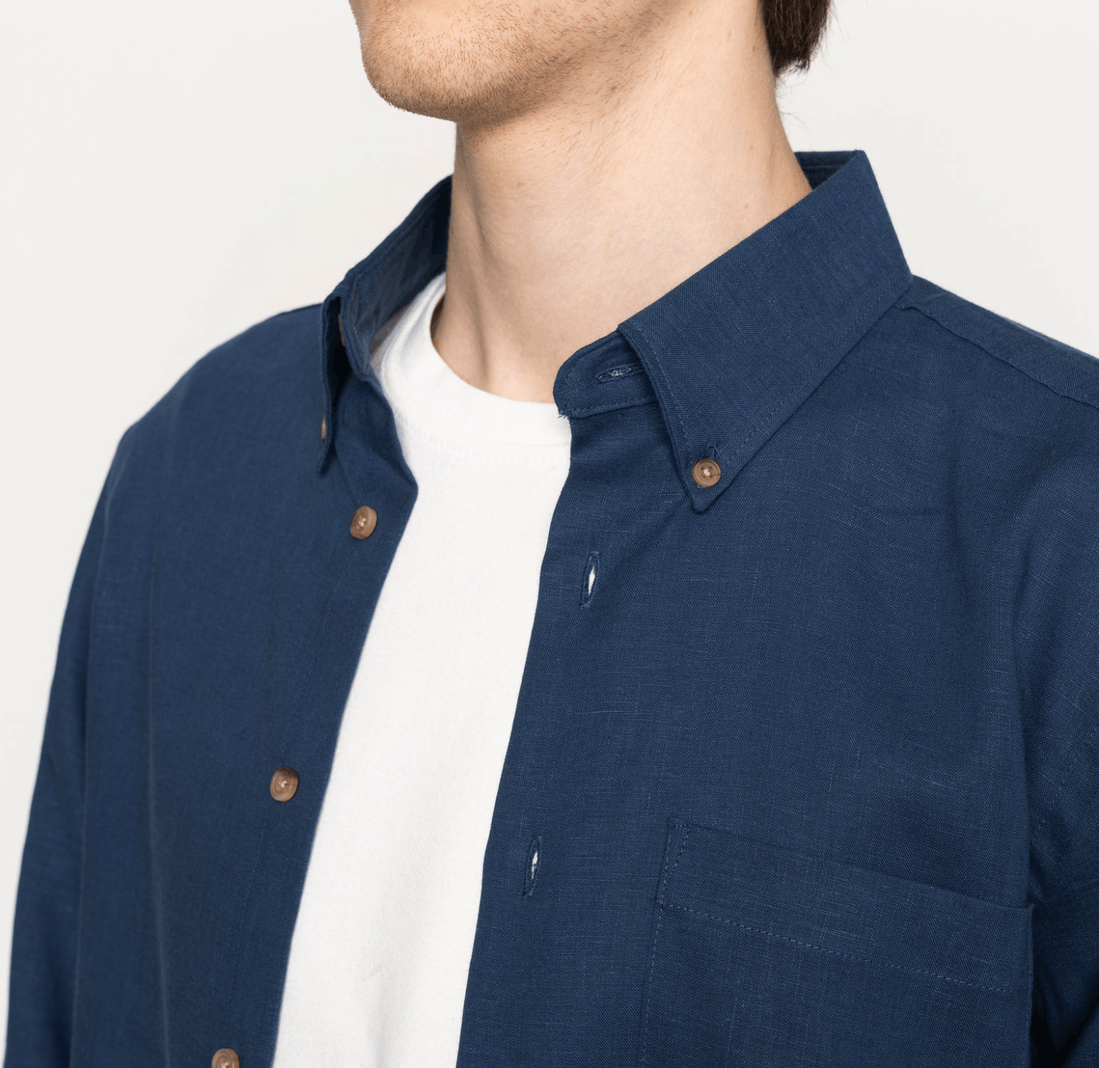 Naked & Famous Easy Shirt - French Linen Fine Canvas Size US L / EU 52-54 / 3 - 3 Thumbnail