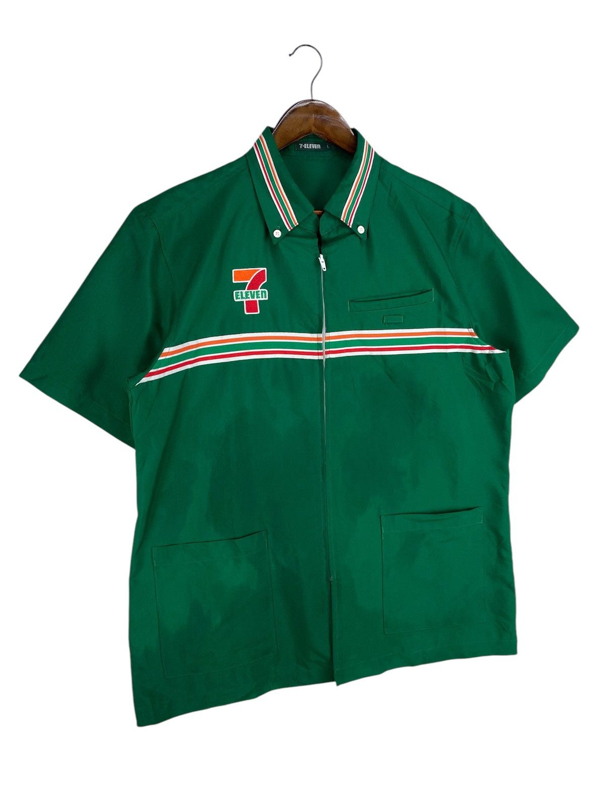 Designer × Japanese Brand × Vintage 💥RARE💥VINTAGE 7 ELEVEN WORK SHIRT Size US L / EU 52-54 / 3 - 2 Thumbnail