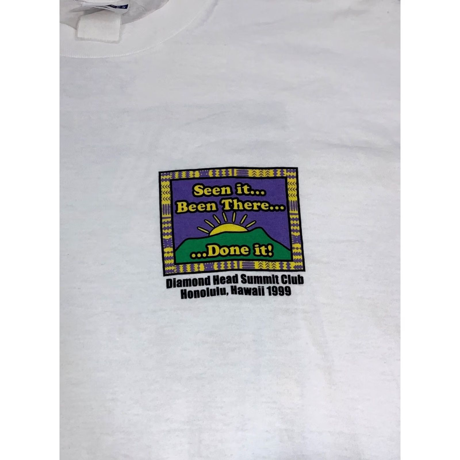 Jerzees VINTAGE I Survived the Diamond Head Club Shirt Men XL White 90s JERZEES T-Shirt Size US XL / EU 56 / 4 - 4 Thumbnail