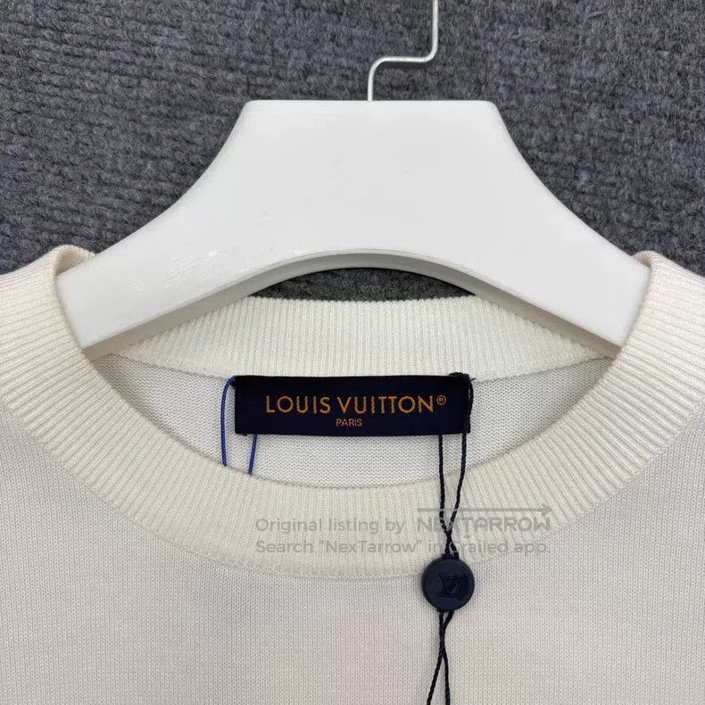 Louis Vuitton Louis Vuitton Flame Football Logo Knit Short Sleeve Size US L / EU 52-54 / 3 - 3 Thumbnail