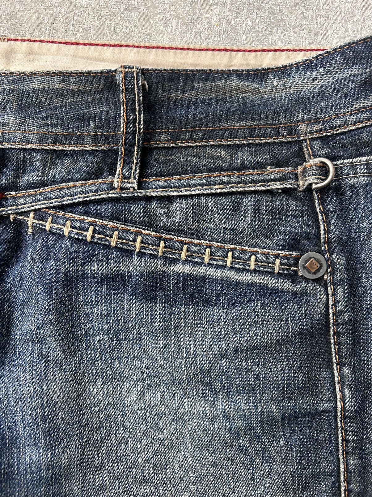 Marithe + Francois Girbaud Vintage Marithe Francois Girbaud Cropped Denim Jeans Size US 32 / EU 48 - 4 Thumbnail