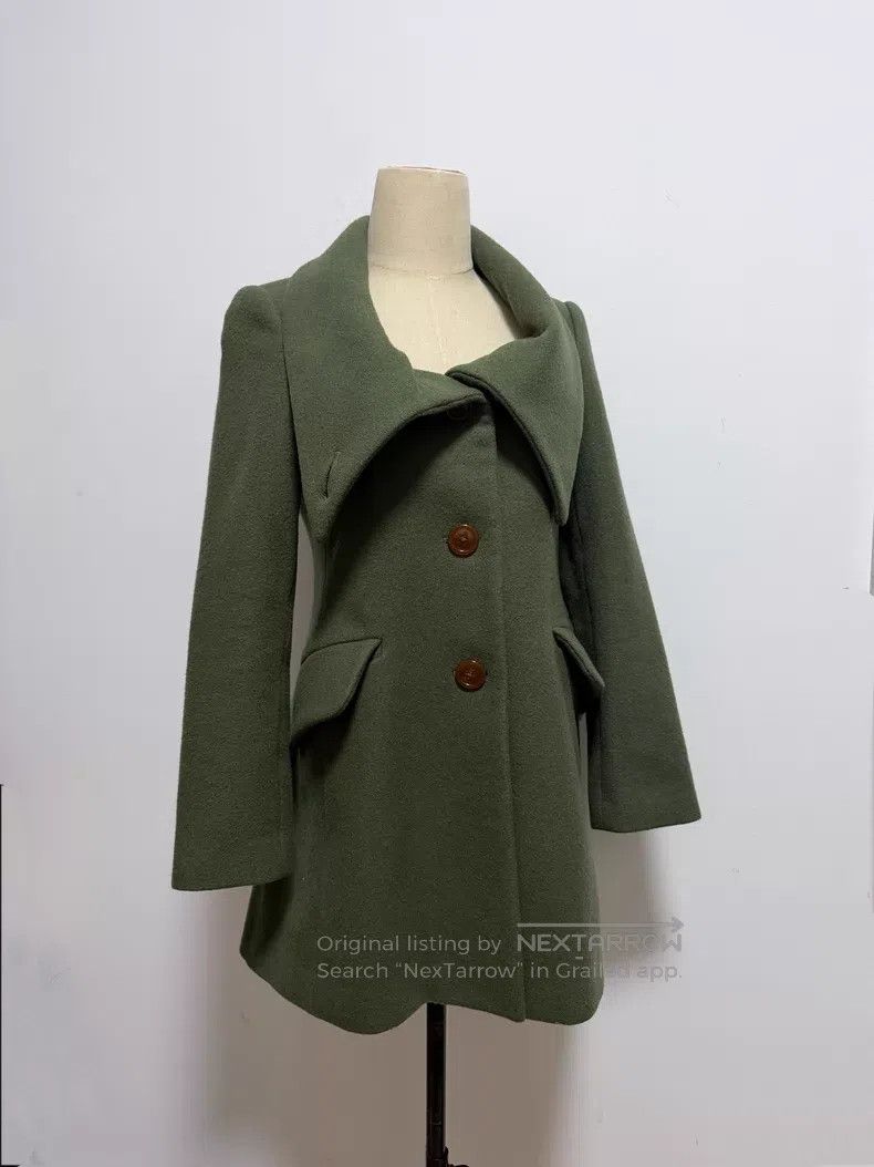 Vivienne Westwood Vivienne Westwood Matcha latte wool coat, Coat Size M / US 6-8 / IT 42-44 - 2 Thumbnail