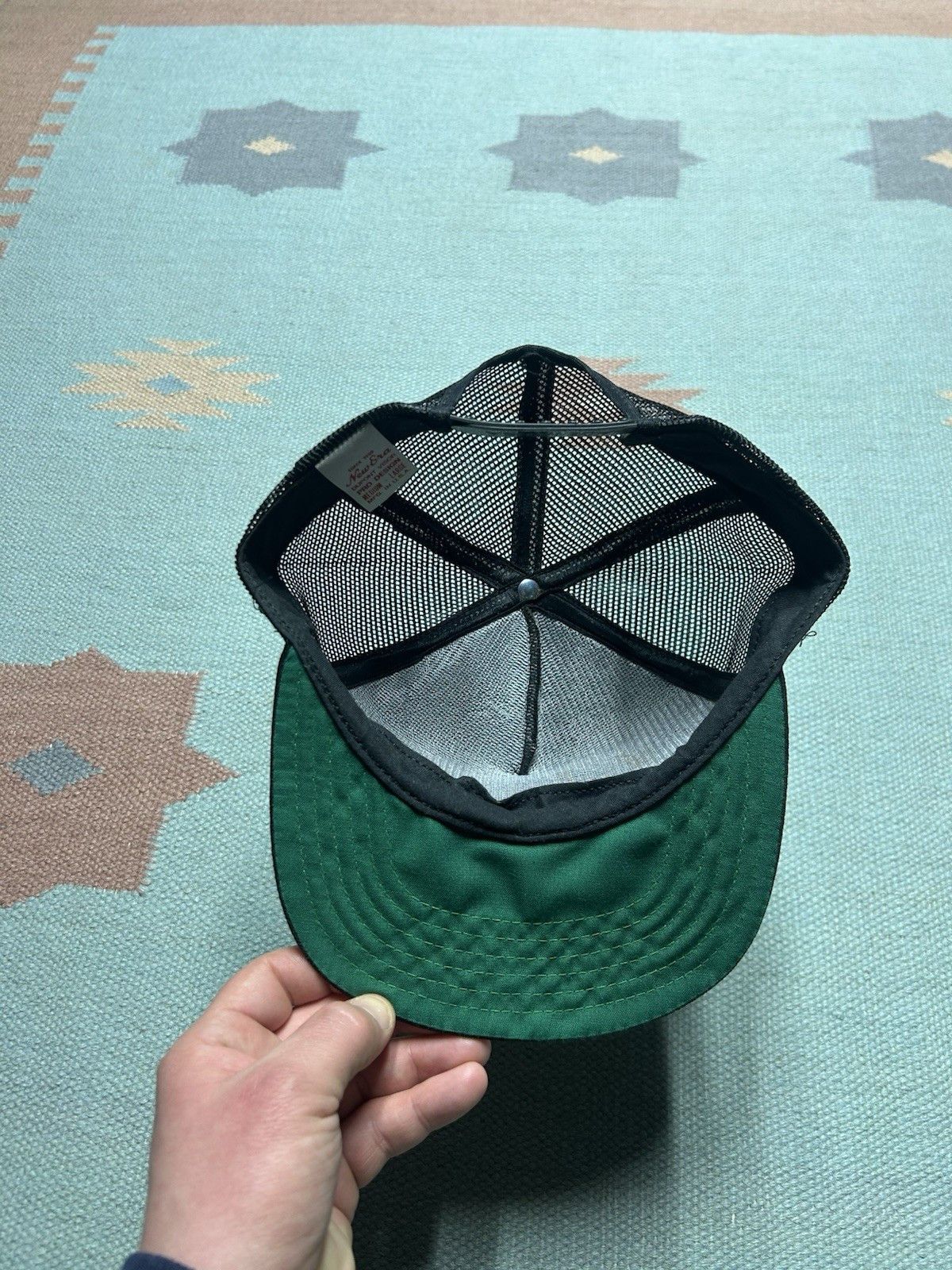 Vintage Vtg 80s trucker hat Flint riggers erectors Michigan new era Size ONE SIZE - 5 Thumbnail
