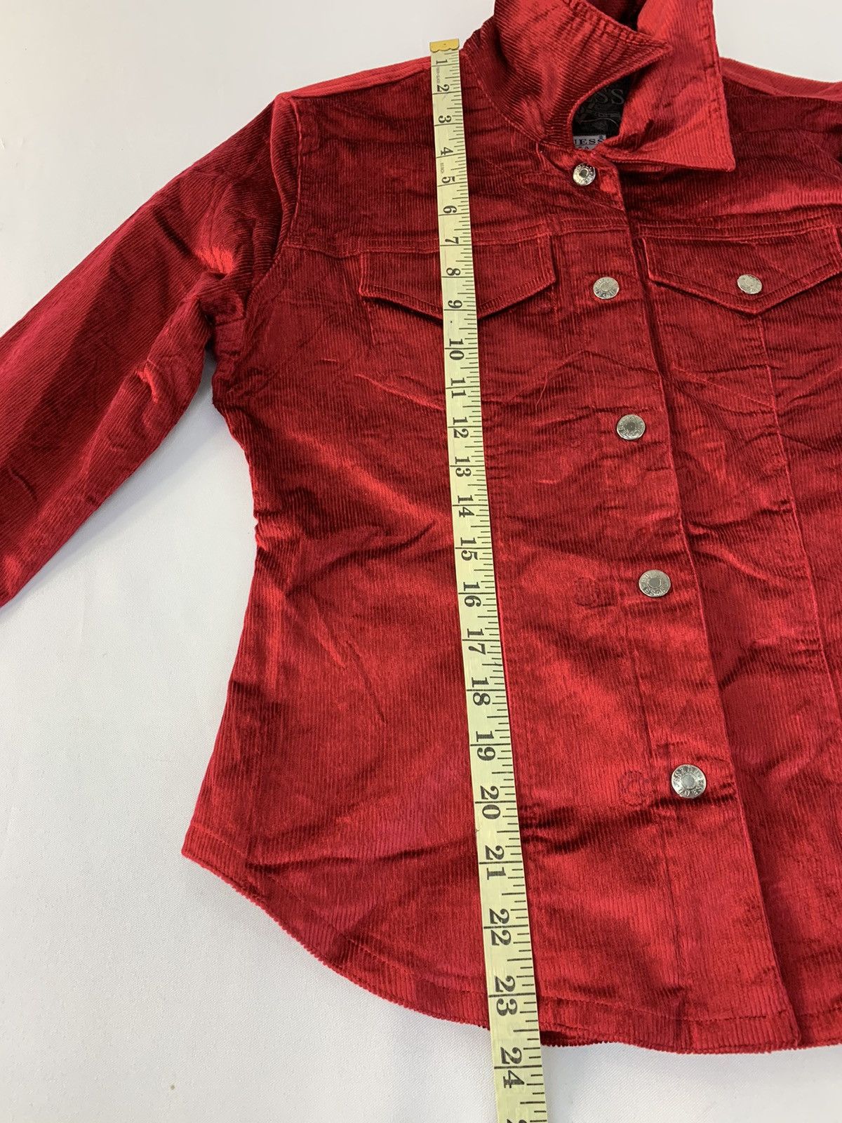 Guess Hype 90s Guess Usa Red Corduroy Glamorous Shirt Western Day Size S / US 4 / IT 40 - 11 Thumbnail