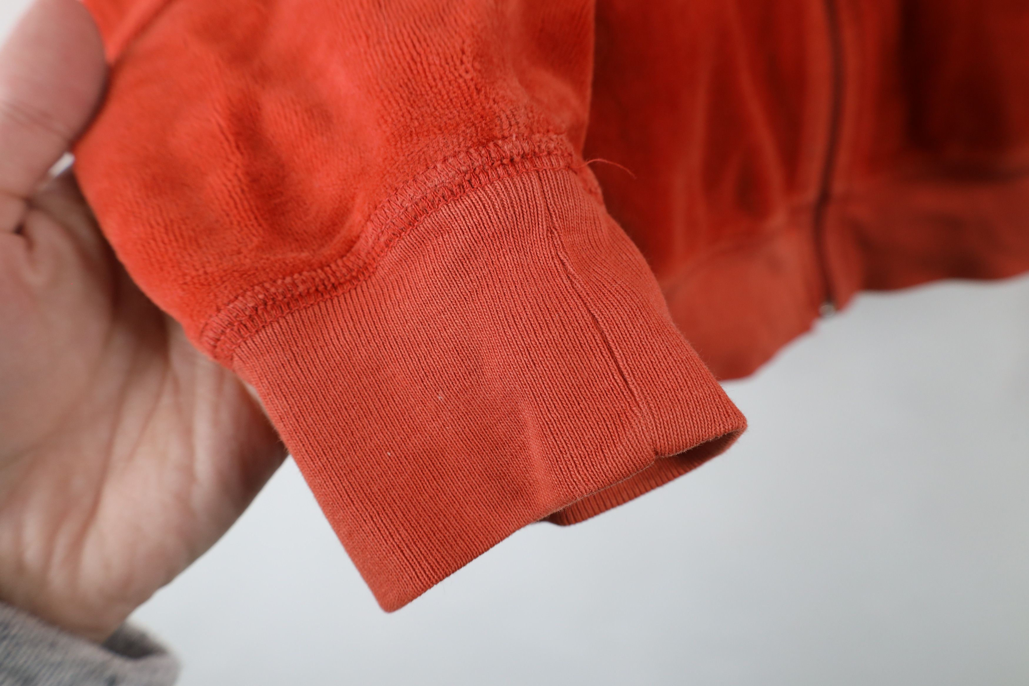 Vintage Vintage 90s Y2K Juicy Couture Velour Full Zip Hoodie Orange Size XL / US 12-14 / IT 48-50 - 7 Thumbnail