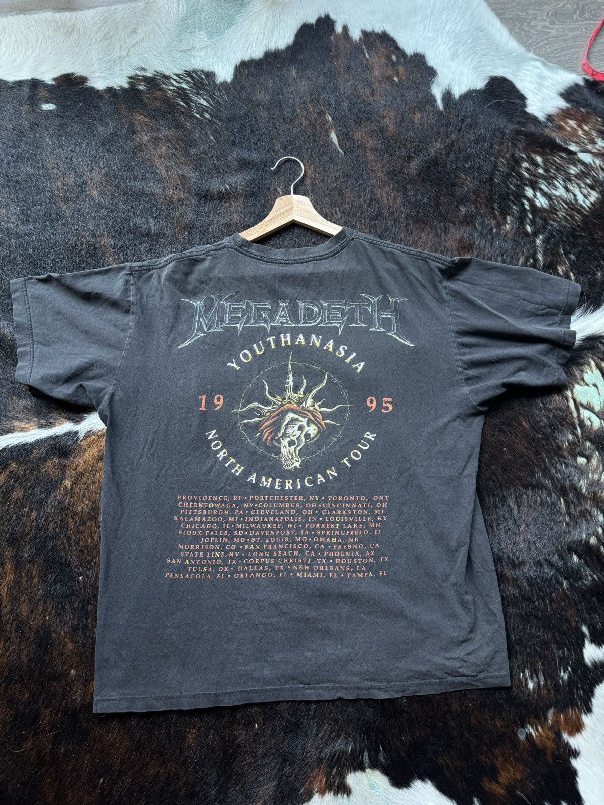 Band Tees Vintage Megadeth Youthanasia Tee Size US XL / EU 56 / 4 - 2 Thumbnail