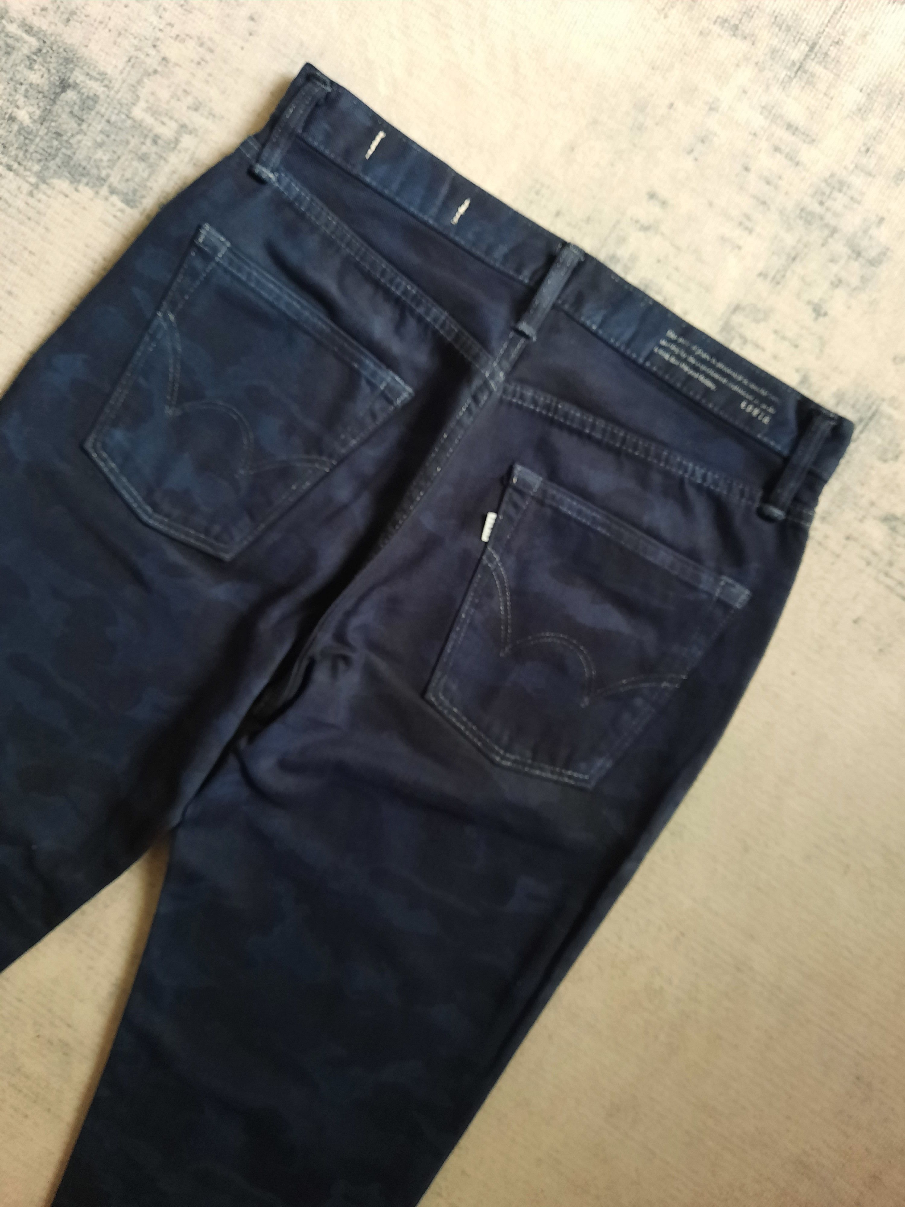 Japanese Brand 🔥Edwin dark blue camo army color jeans Size US 30 / EU 46 - 4 Thumbnail